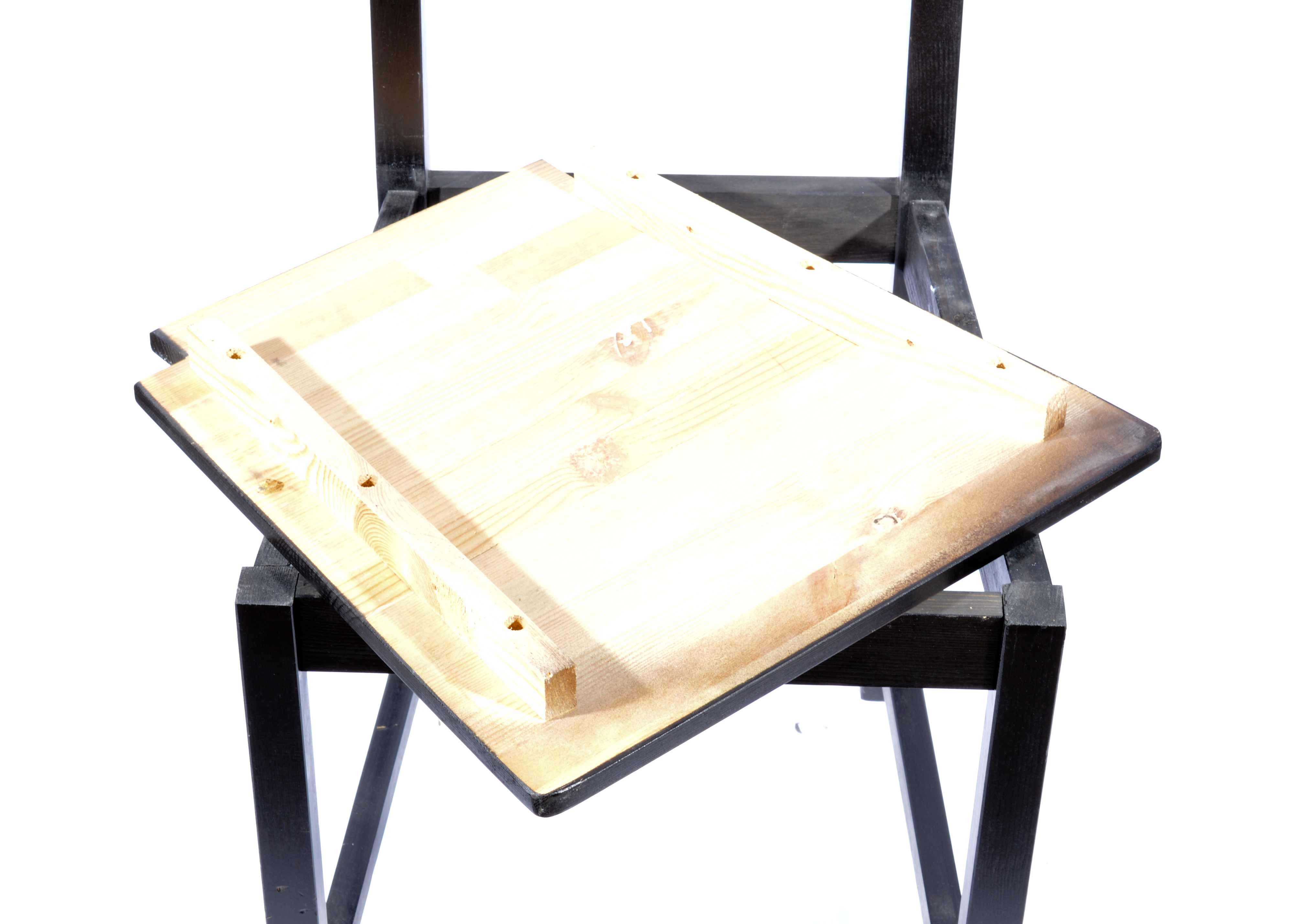 Two Black Modern Chairs