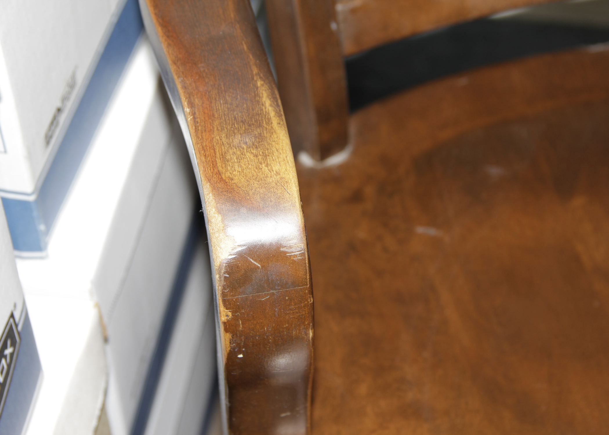 Vintage Rolling Desk Chair Used On Wall Street