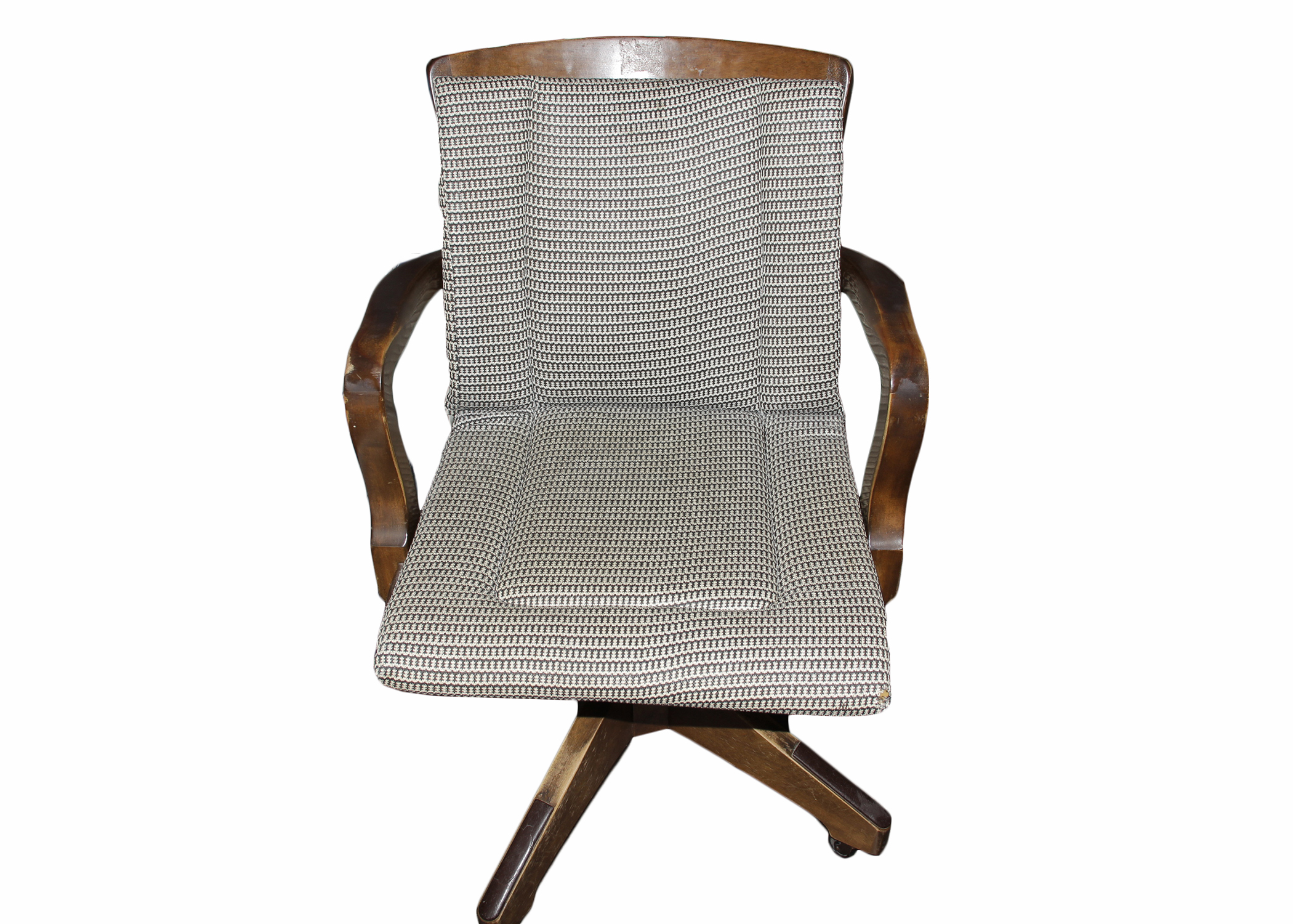 Vintage Rolling Desk Chair Used On Wall Street