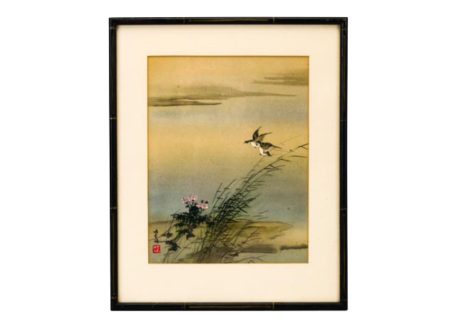 Chang Shu-Chi "Autumn River" Offset Lithograph