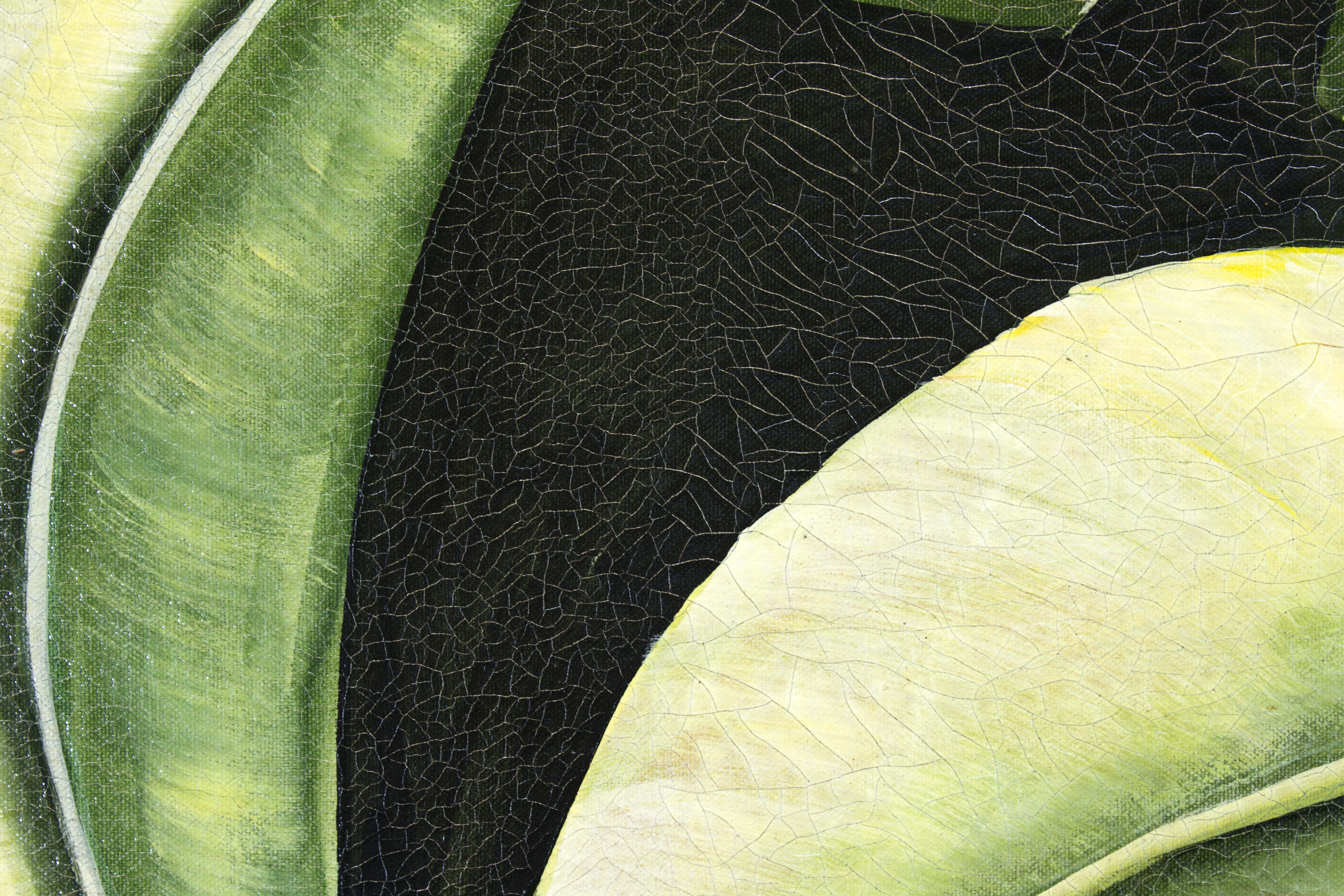 Stretched Canvas Fern Painting