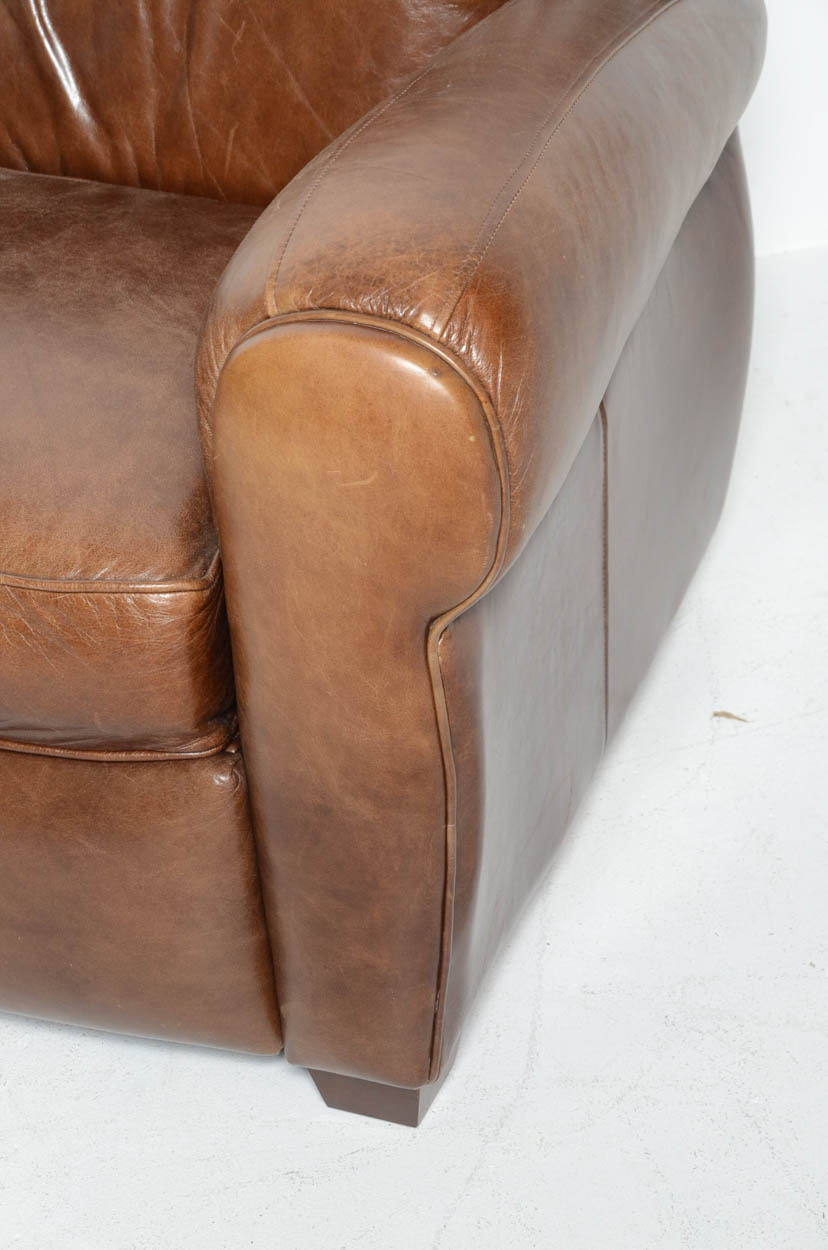 Mitchell Gold Brown Leather Recliner