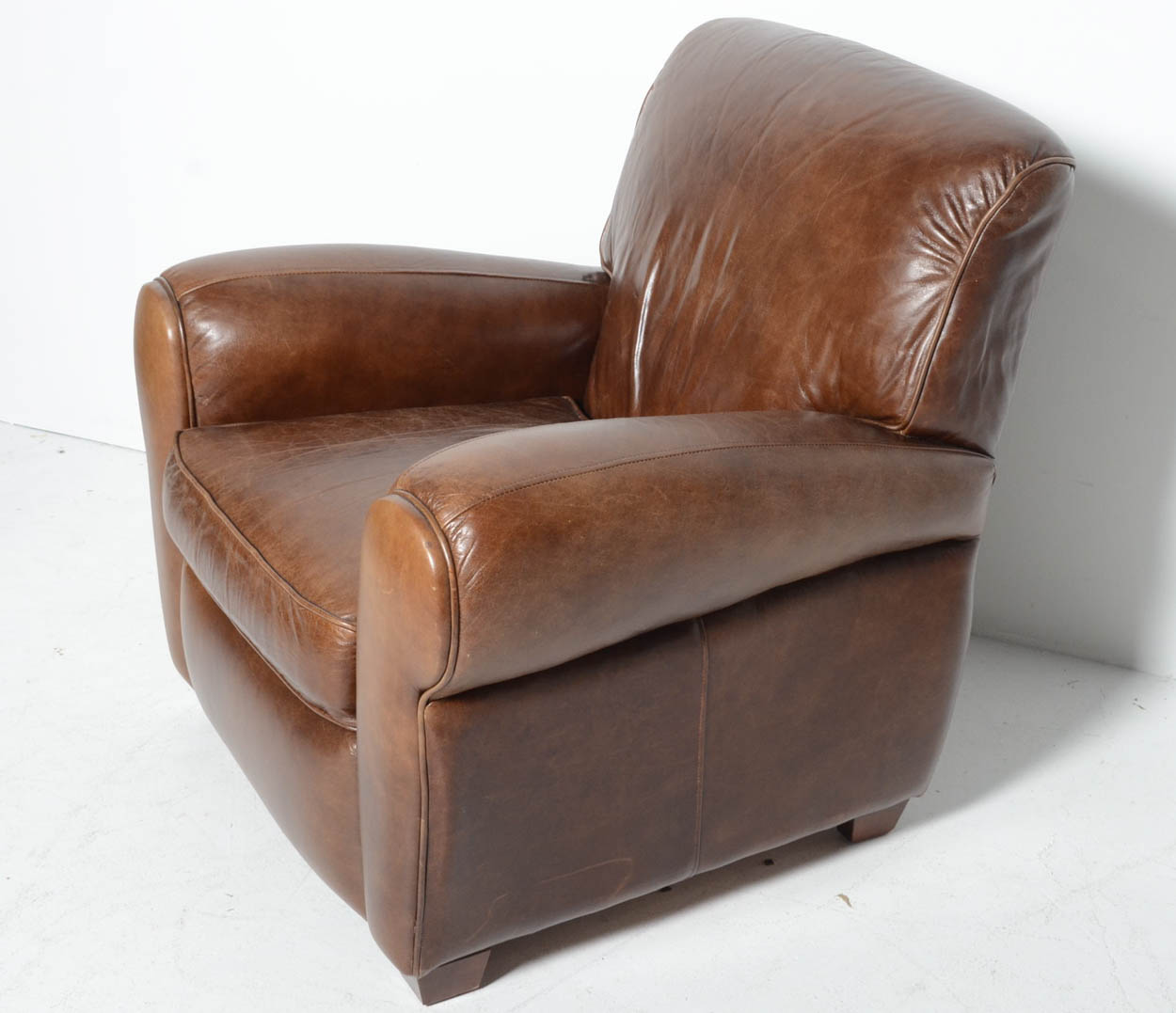 Mitchell Gold Brown Leather Recliner