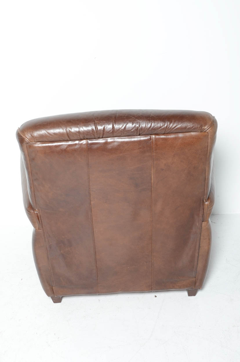 Mitchell Gold Brown Leather Recliner
