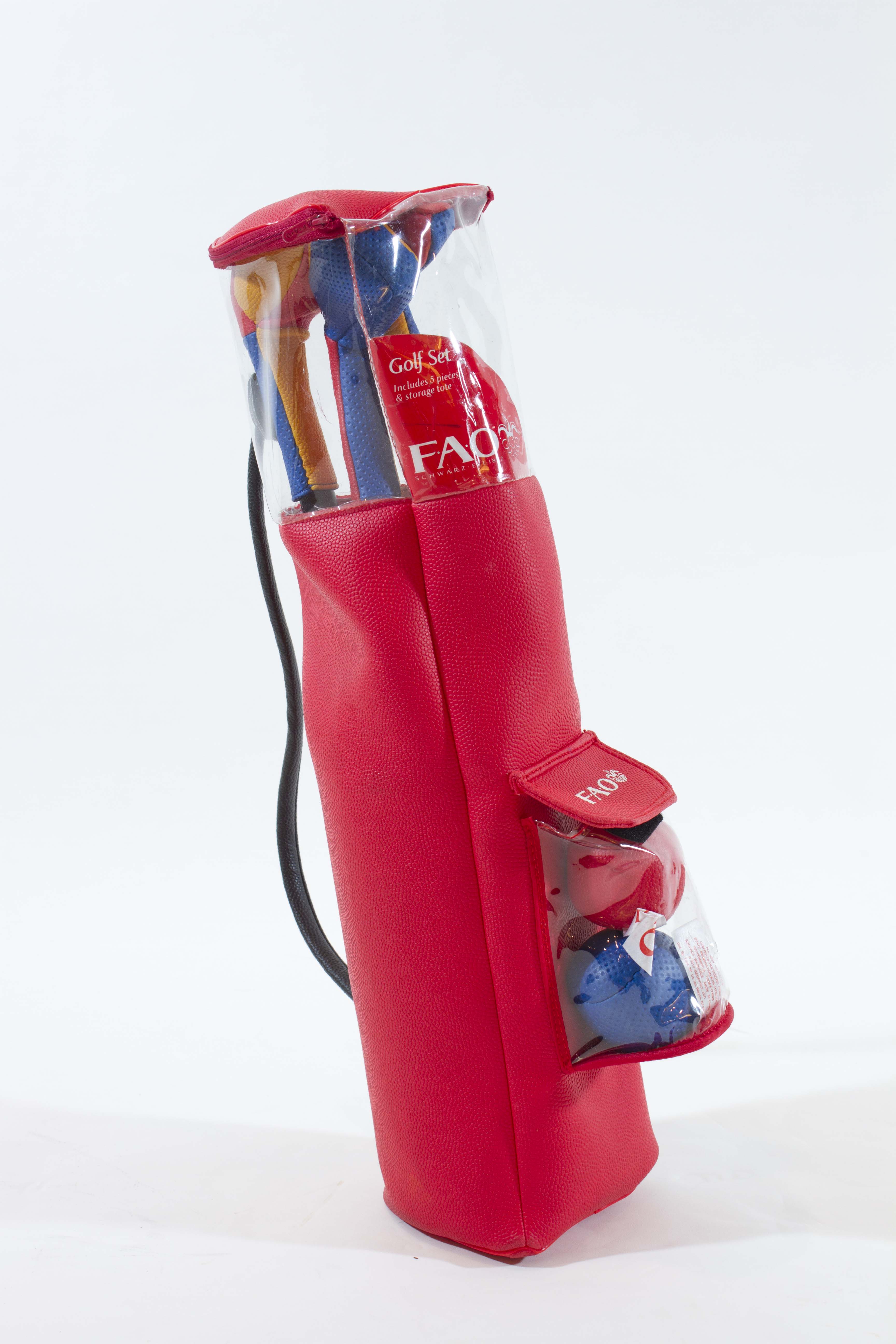 Mini Cooper Peddle Car and FAO Schwartz Kids Golf Clubs