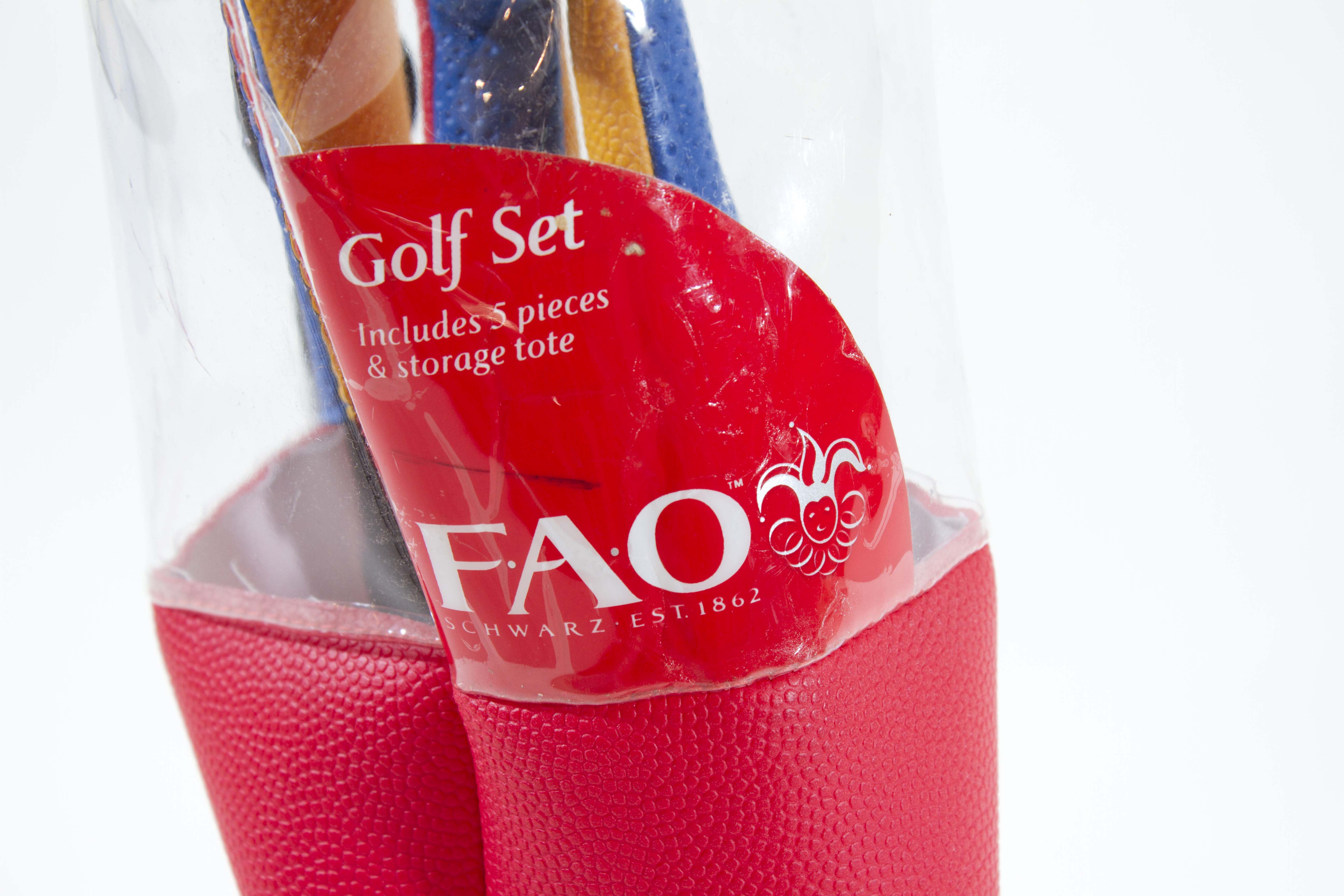 Mini Cooper Peddle Car and FAO Schwartz Kids Golf Clubs