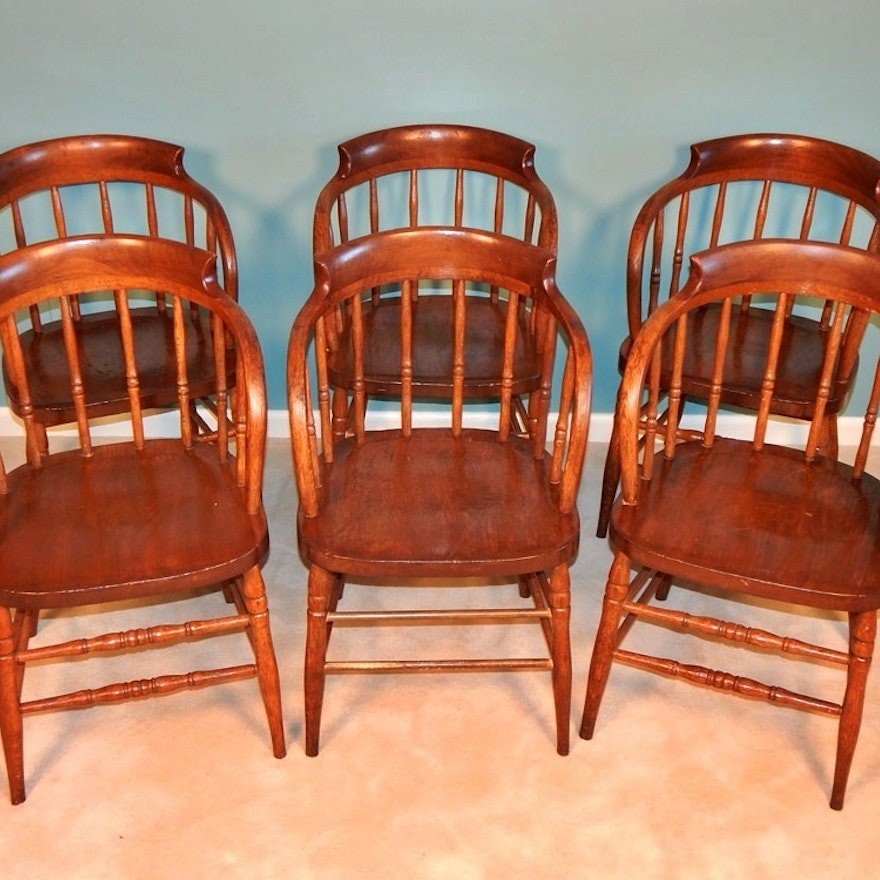 Antique Barrel Back Tavern Chairs