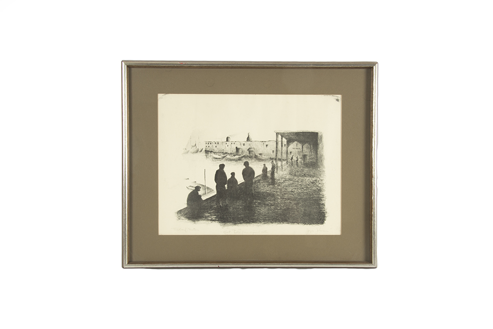 Joyce Johnson "T-Warf, Boston" Offset Lithograph