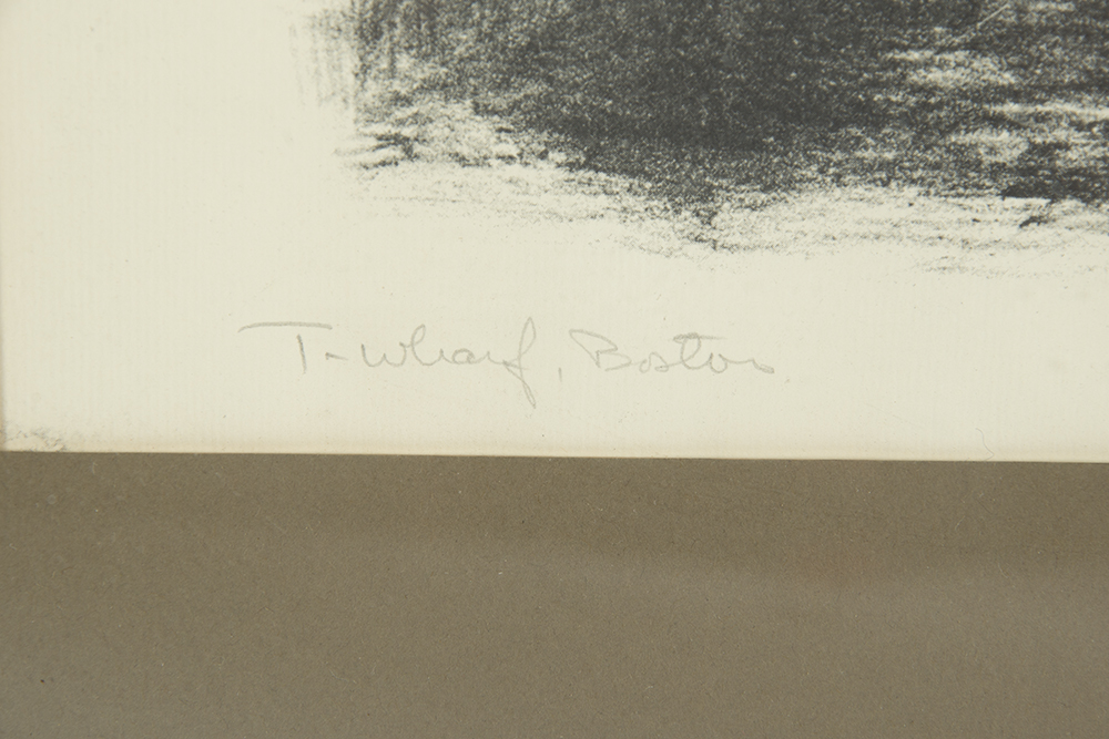 Joyce Johnson "T-Warf, Boston" Offset Lithograph