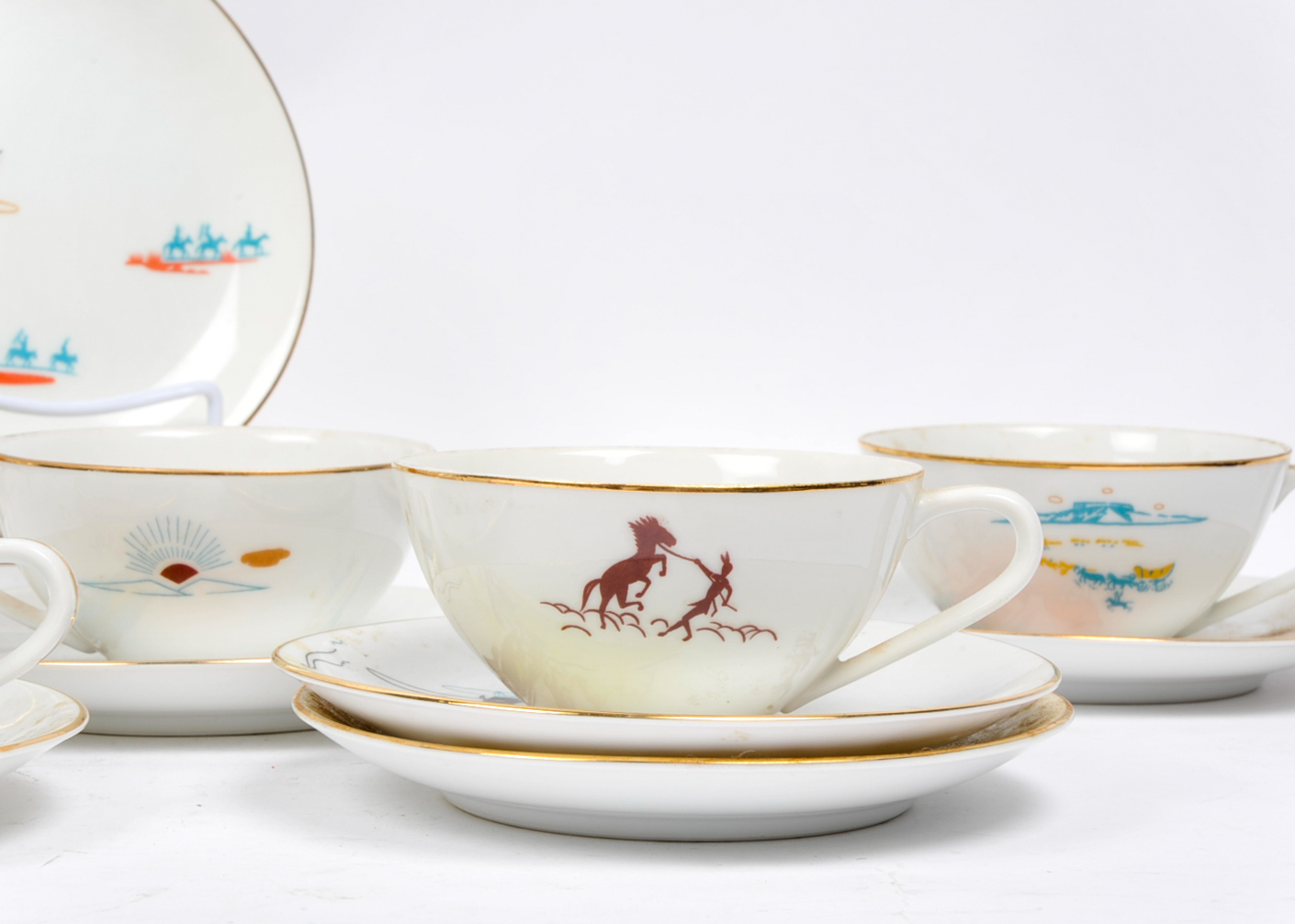 Vintage Knox Fine China Acee Blue Eagle and Bell