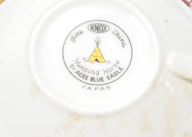 Vintage Knox Fine China Acee Blue Eagle and Bell