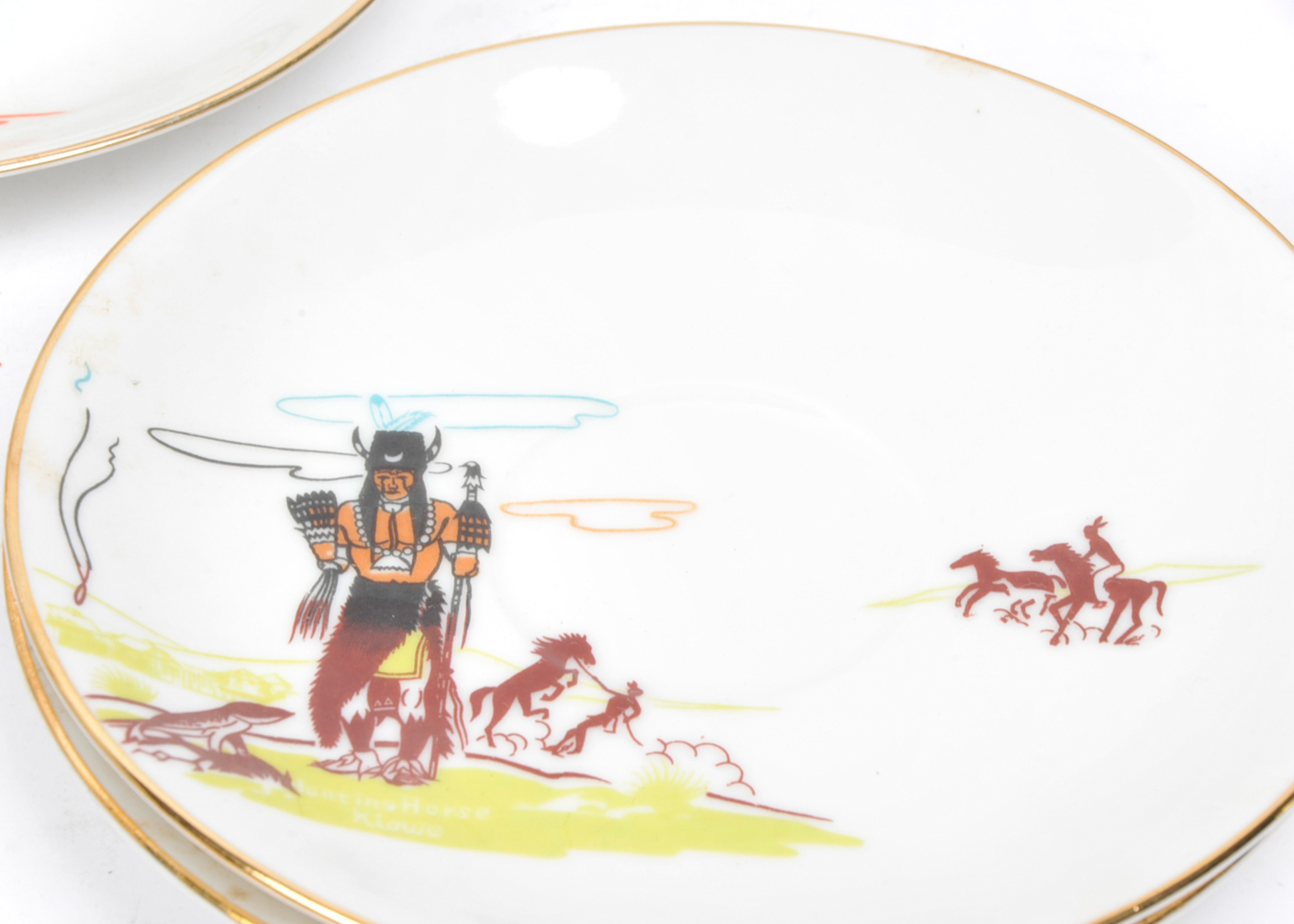 Vintage Knox Fine China Acee Blue Eagle and Bell