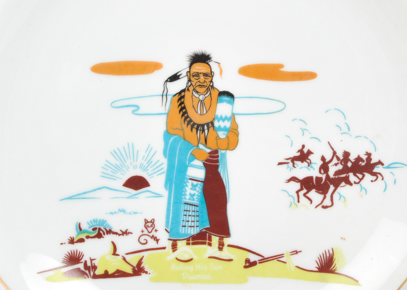 Vintage Knox Fine China Acee Blue Eagle and Bell