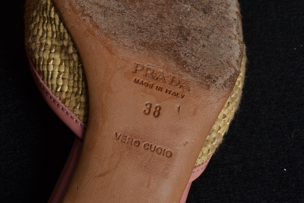 A Pair of Prada Kitten Heel Mules