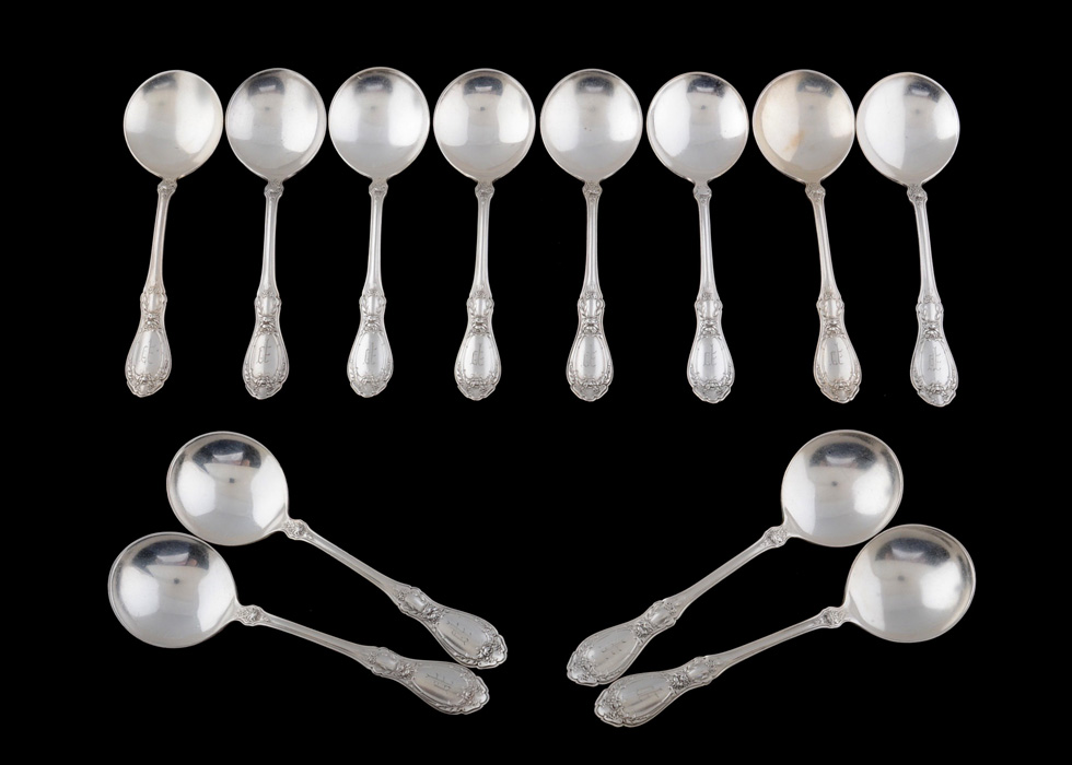 1847 Rogers Bros "Sharon" Triple Plate Soup Spoons