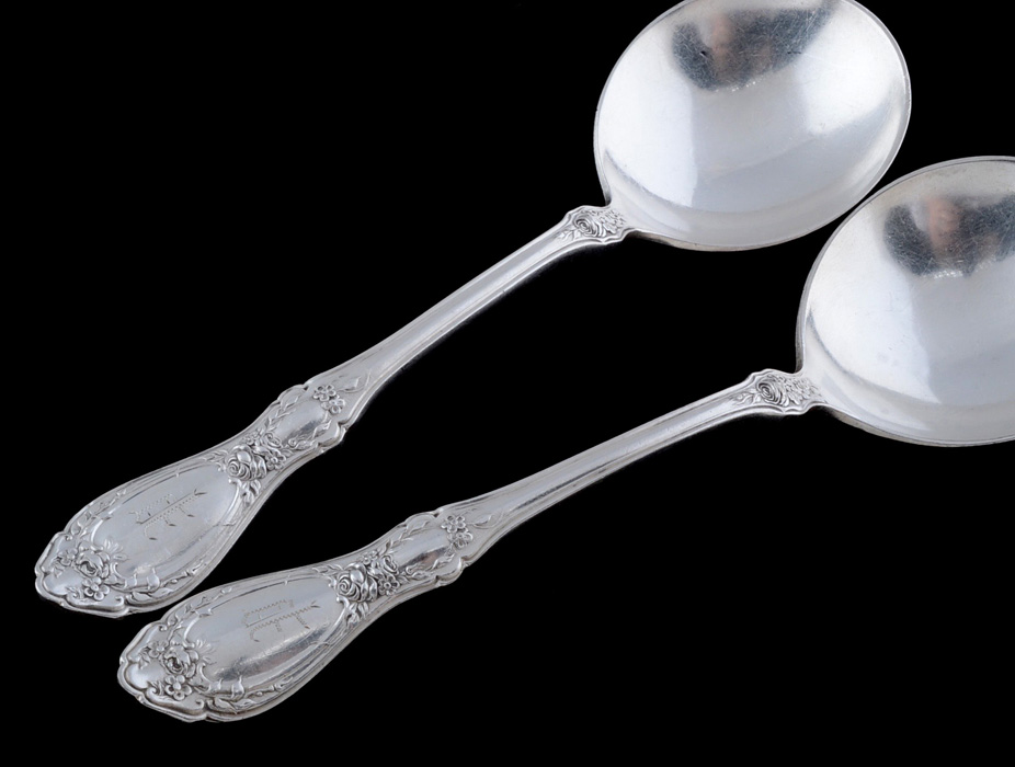 1847 Rogers Bros "Sharon" Triple Plate Soup Spoons