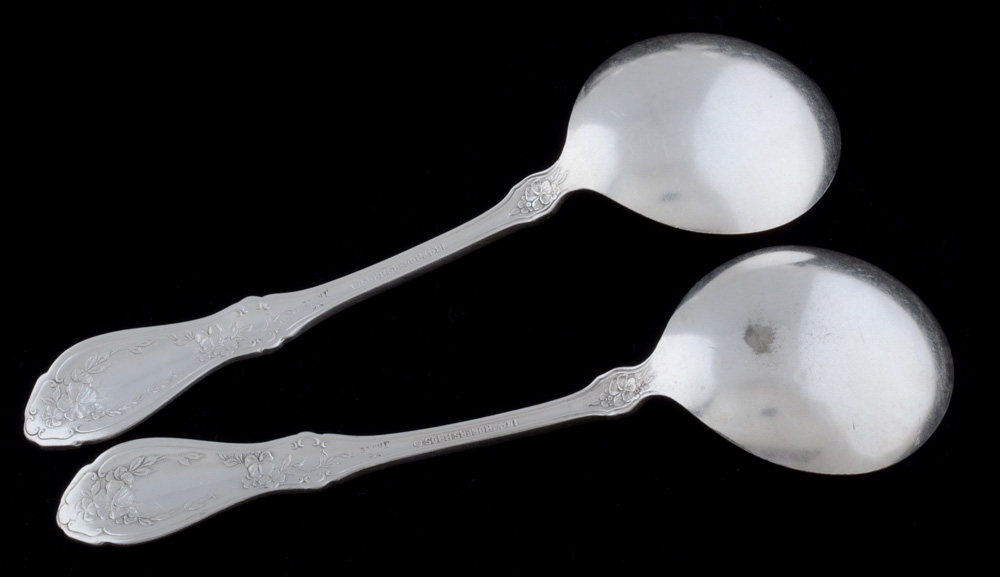 1847 Rogers Bros "Sharon" Triple Plate Soup Spoons