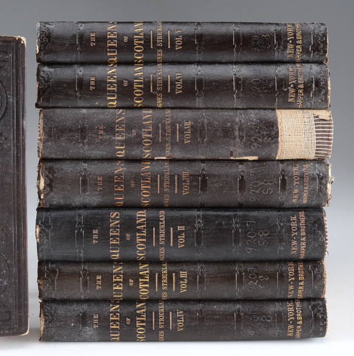 Antique "Queens of Scotland" Book Set