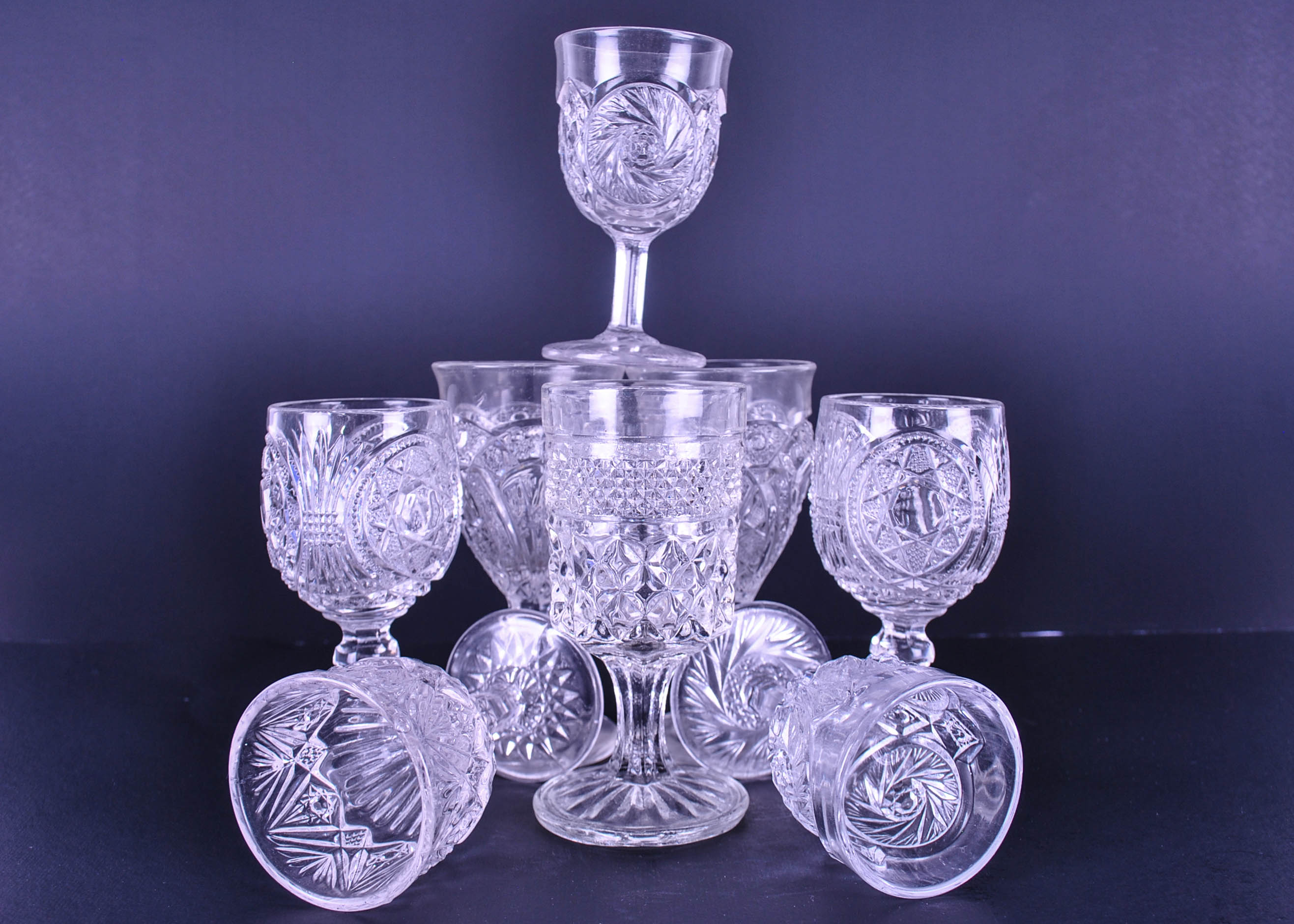 Vintage Cordial Glass Set