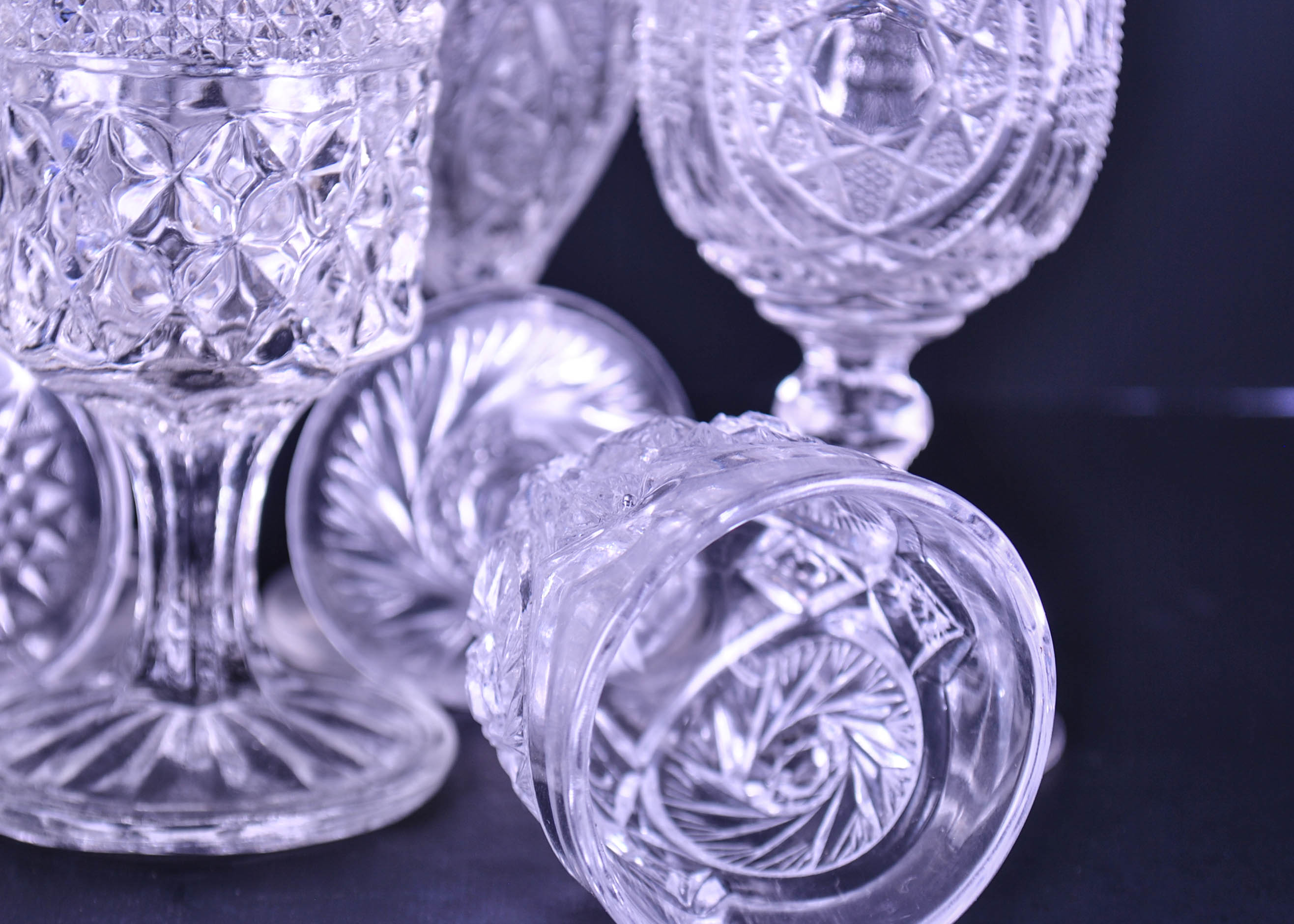 Vintage Cordial Glass Set
