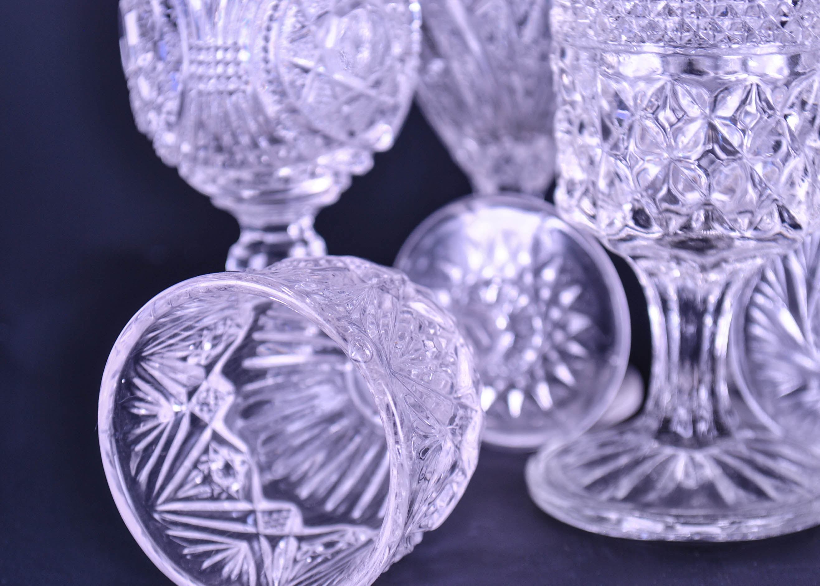 Vintage Cordial Glass Set