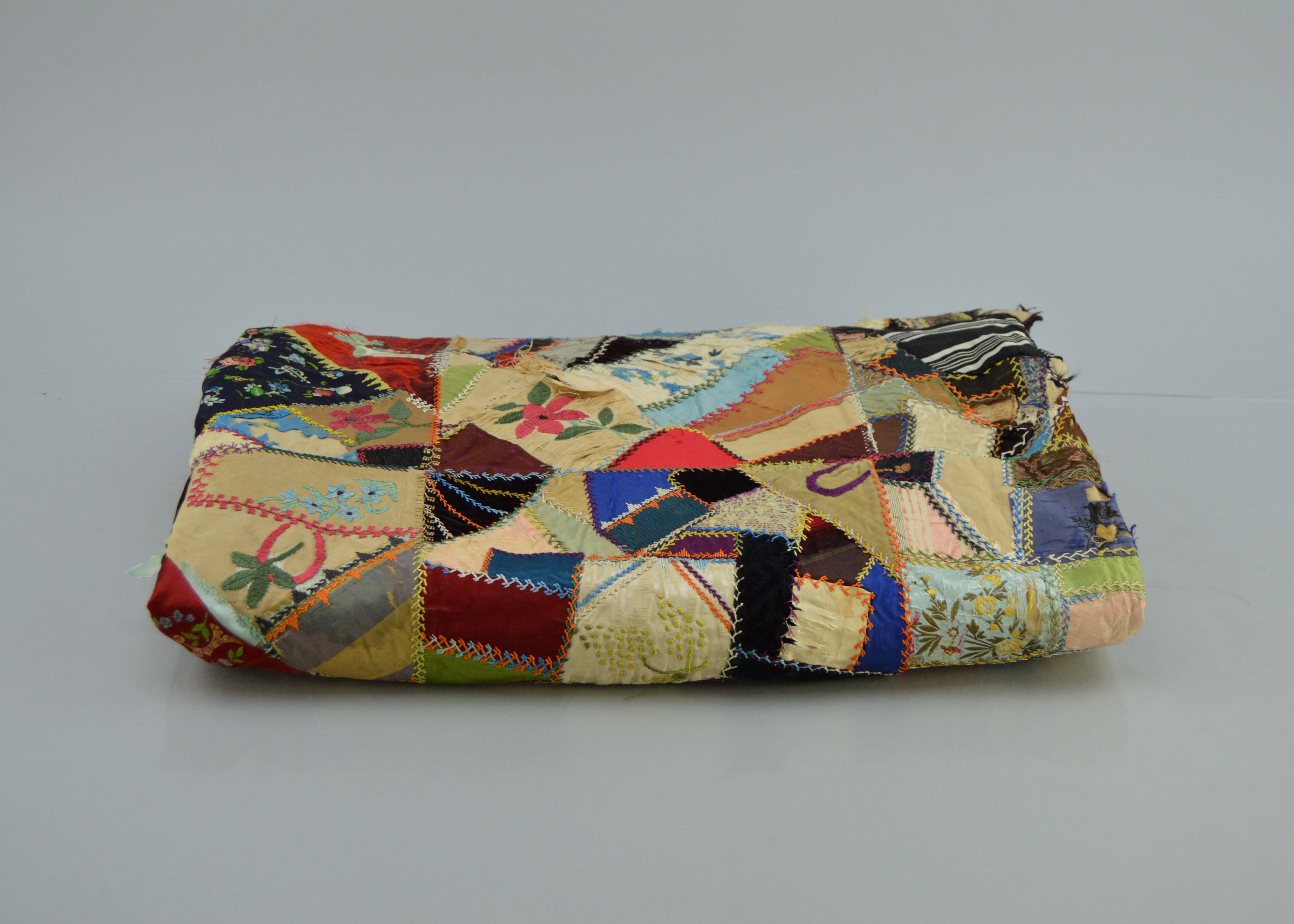 Antique Elegant Crazy Quilt