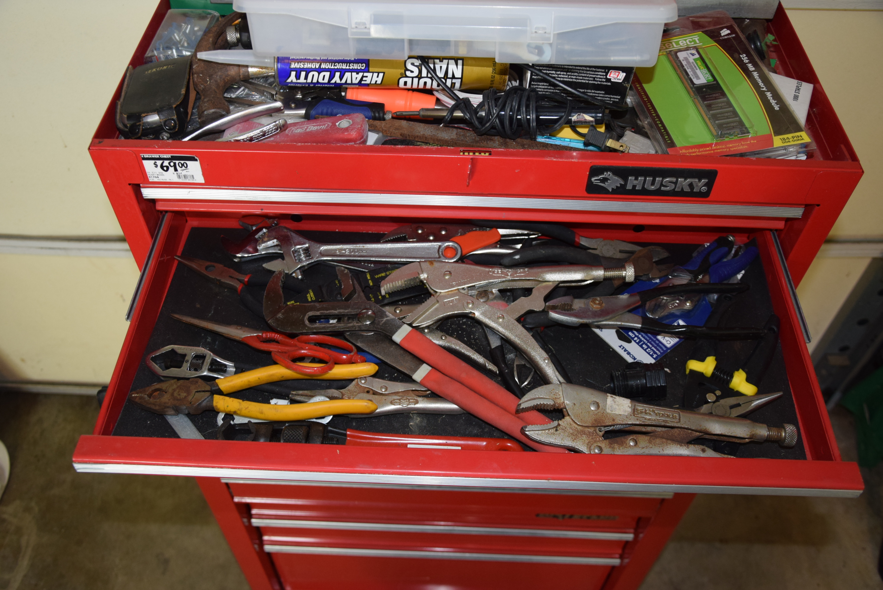 Husky 8-Drawer Tool Cabinet and Contents