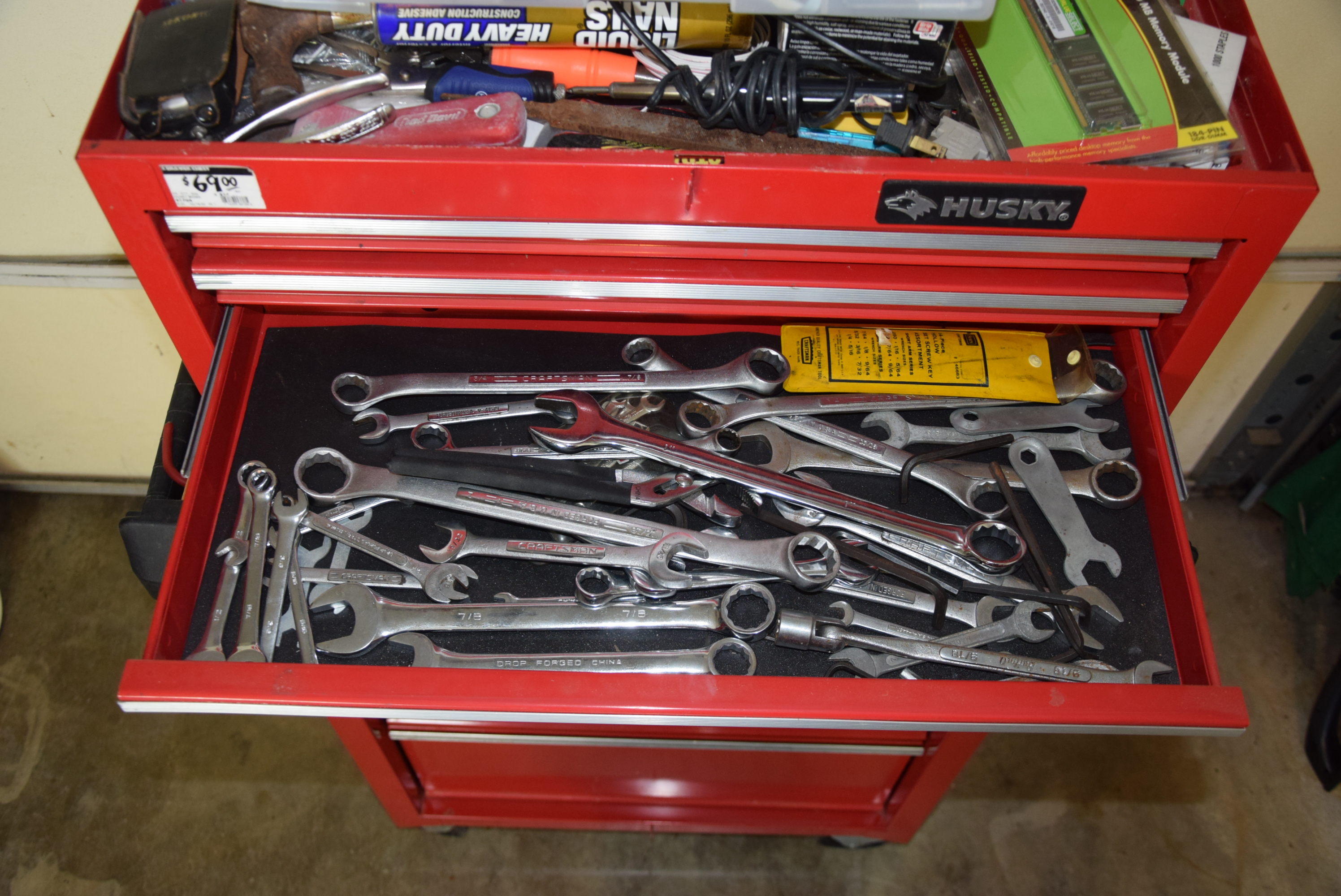 Husky 8-Drawer Tool Cabinet and Contents