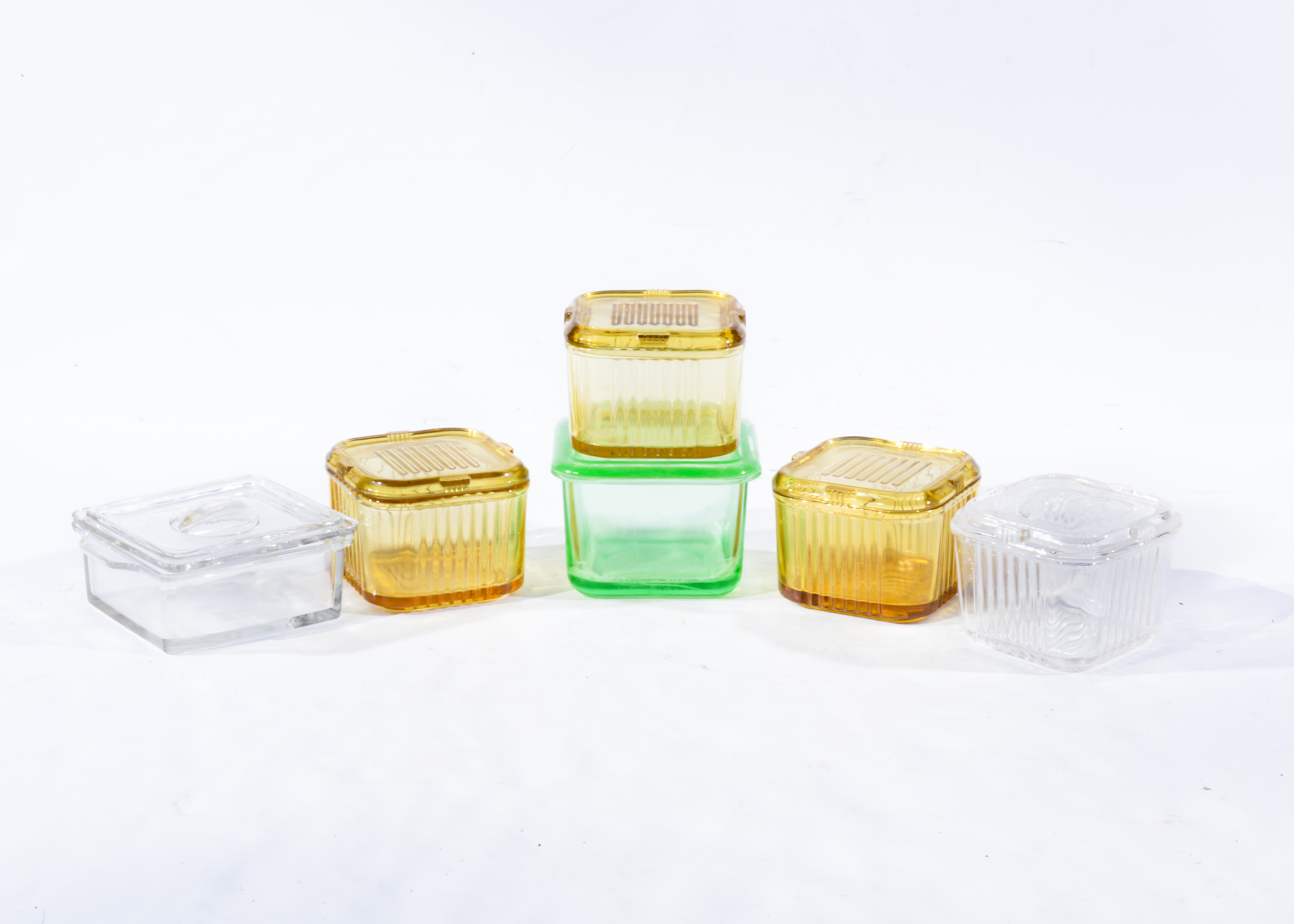 Depression Glass Refrigerator Dishes