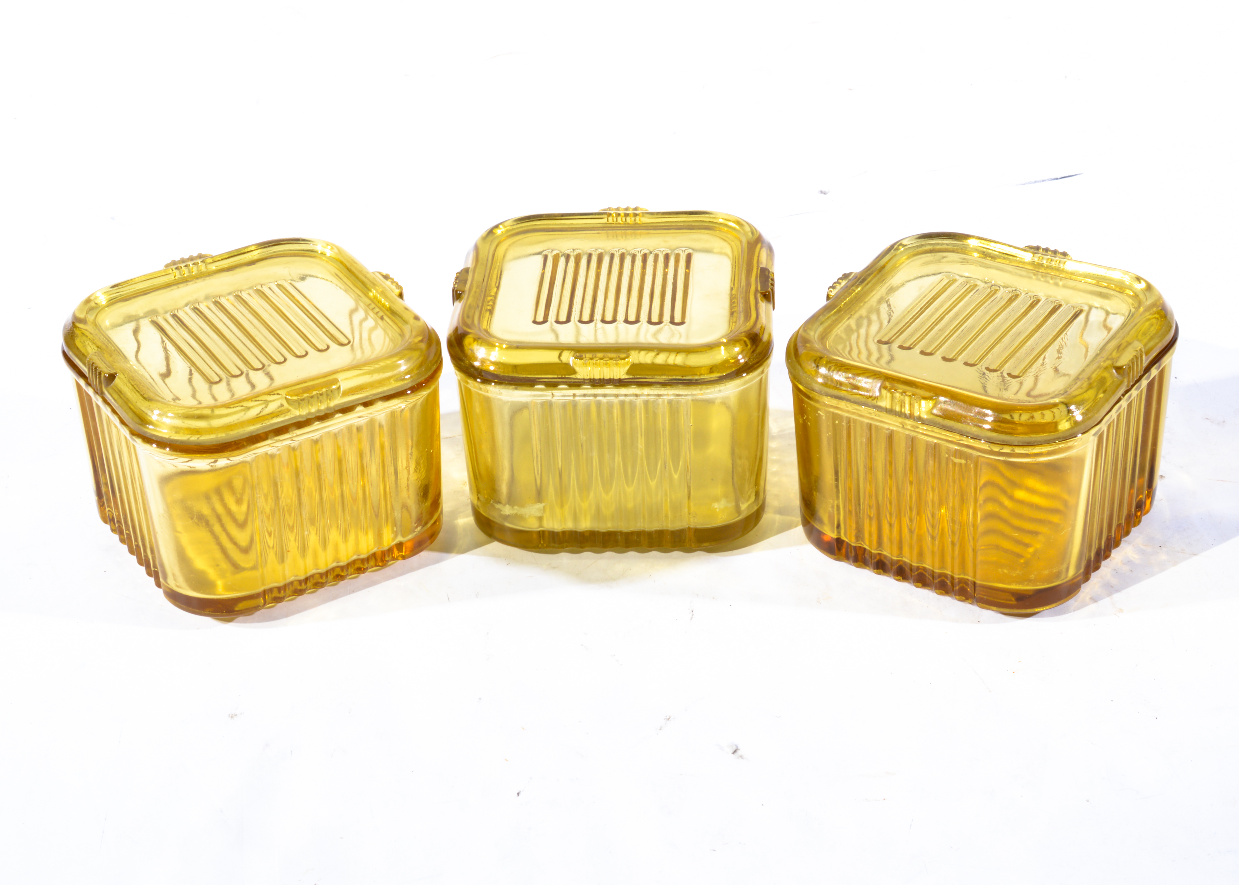 Depression Glass Refrigerator Dishes