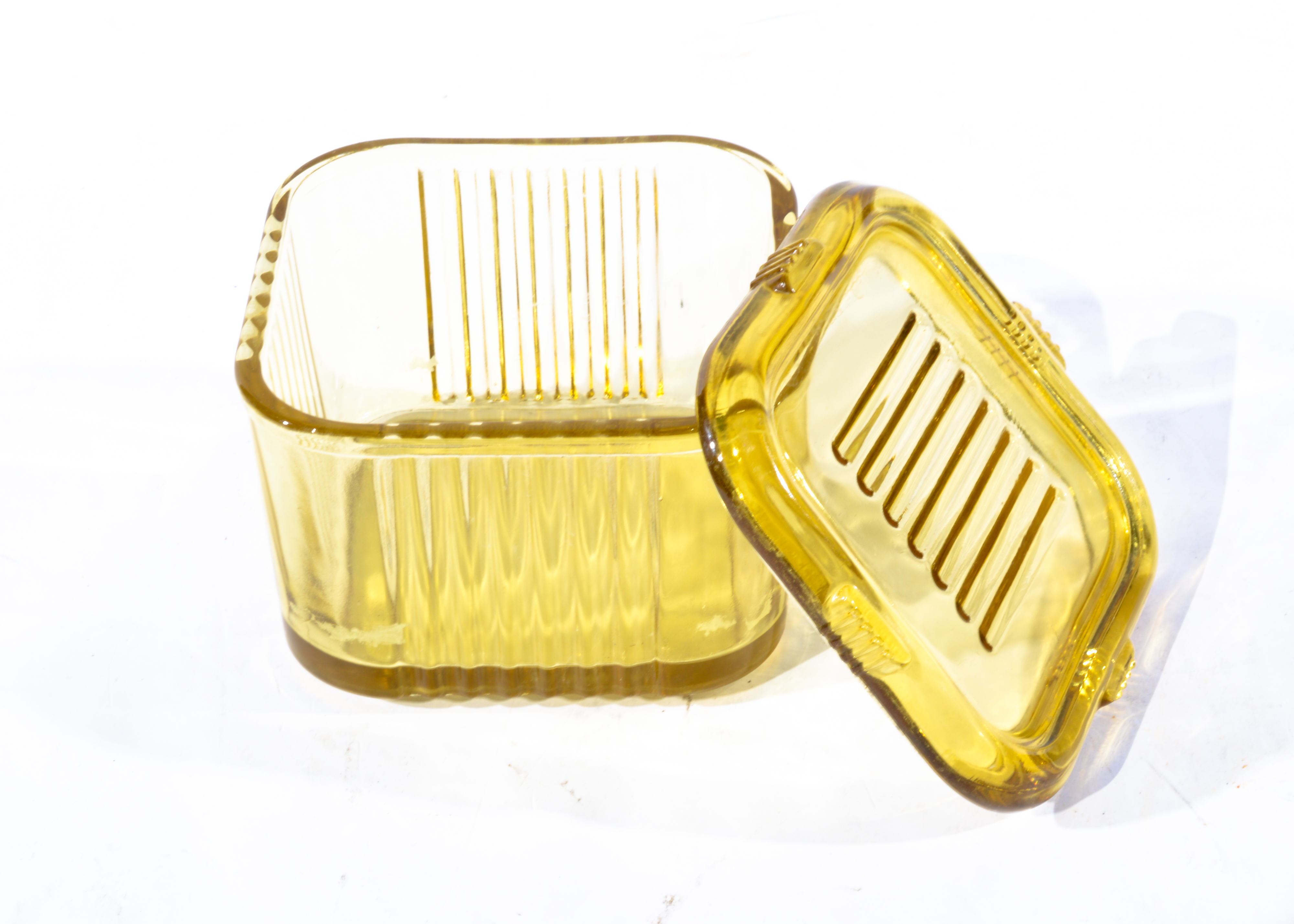 Depression Glass Refrigerator Dishes