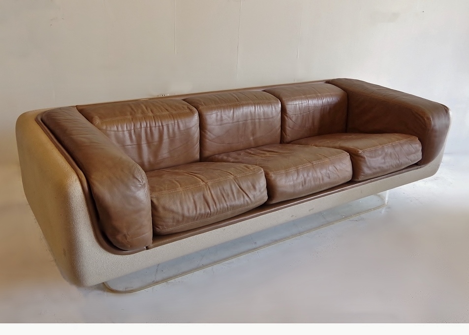 Steelcase 'Soft Seating' Vintage Floating Sofa Warren Platner