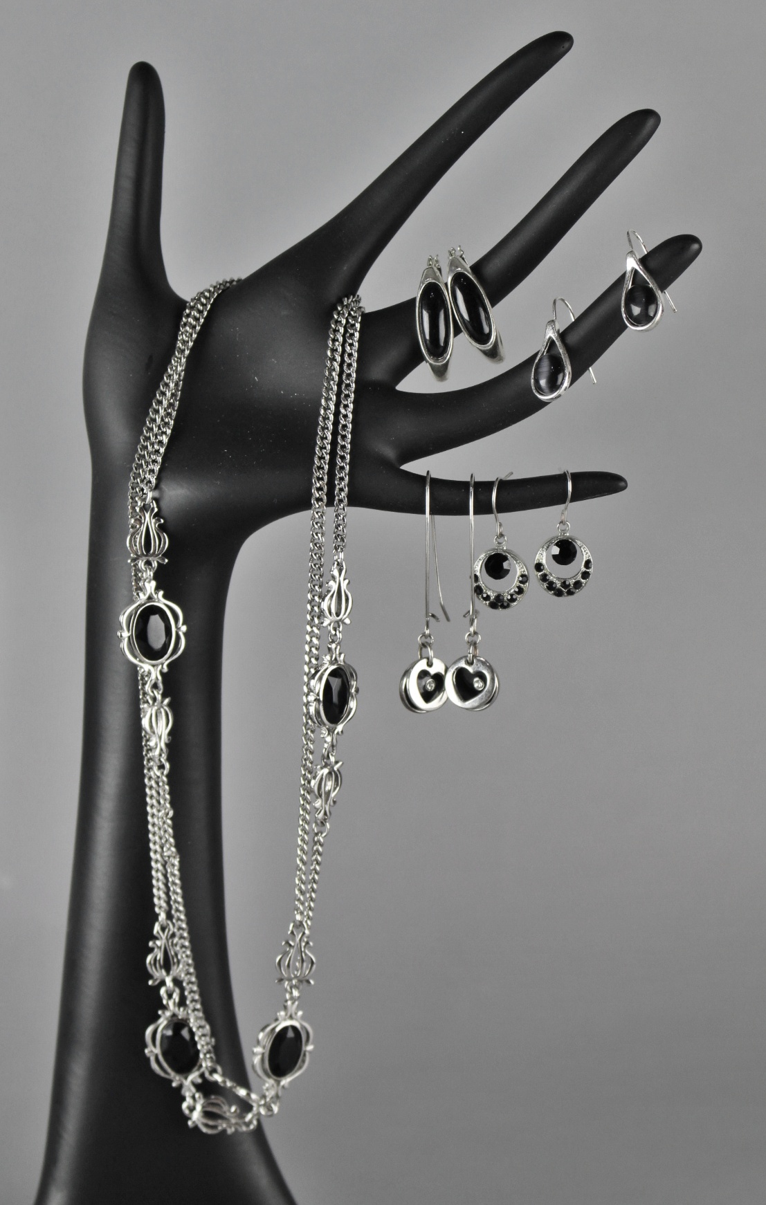 Black and White Costume Jewelry