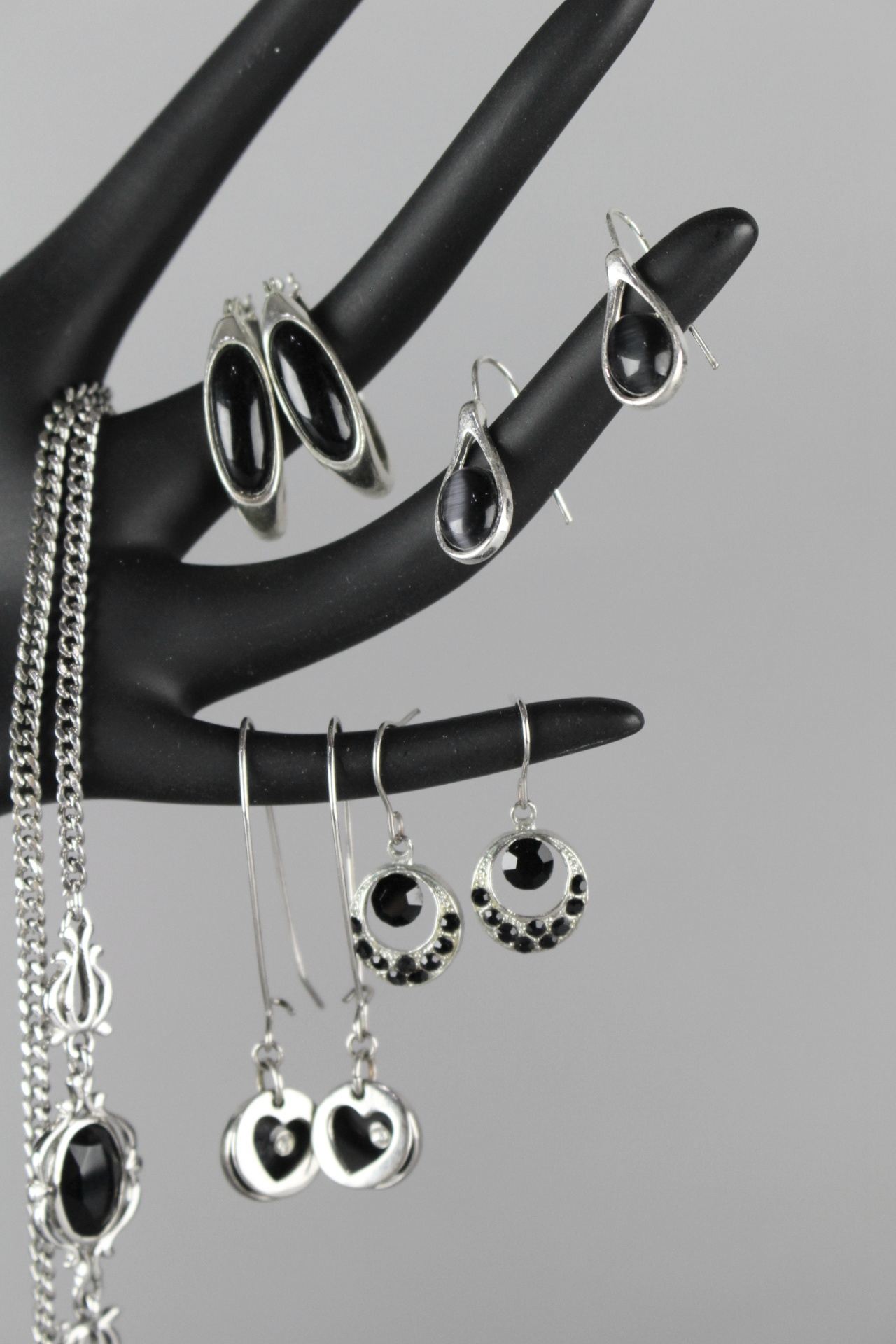 Black and White Costume Jewelry