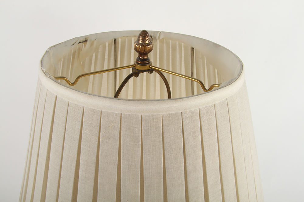 Vintage Pink and White Glass Lamp