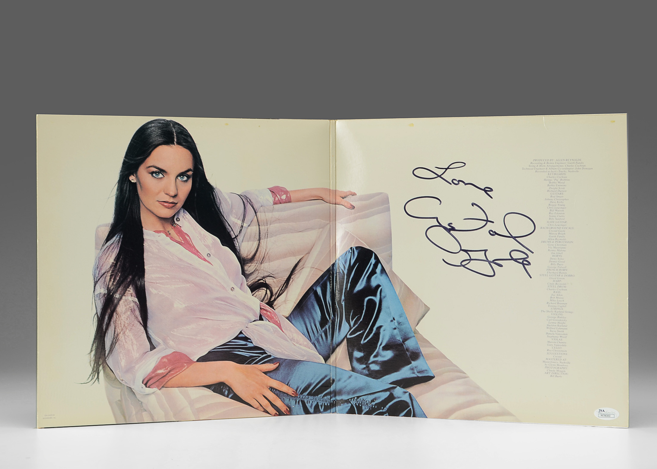 Autographed Crystal Gayle When I Dream Album Cover
