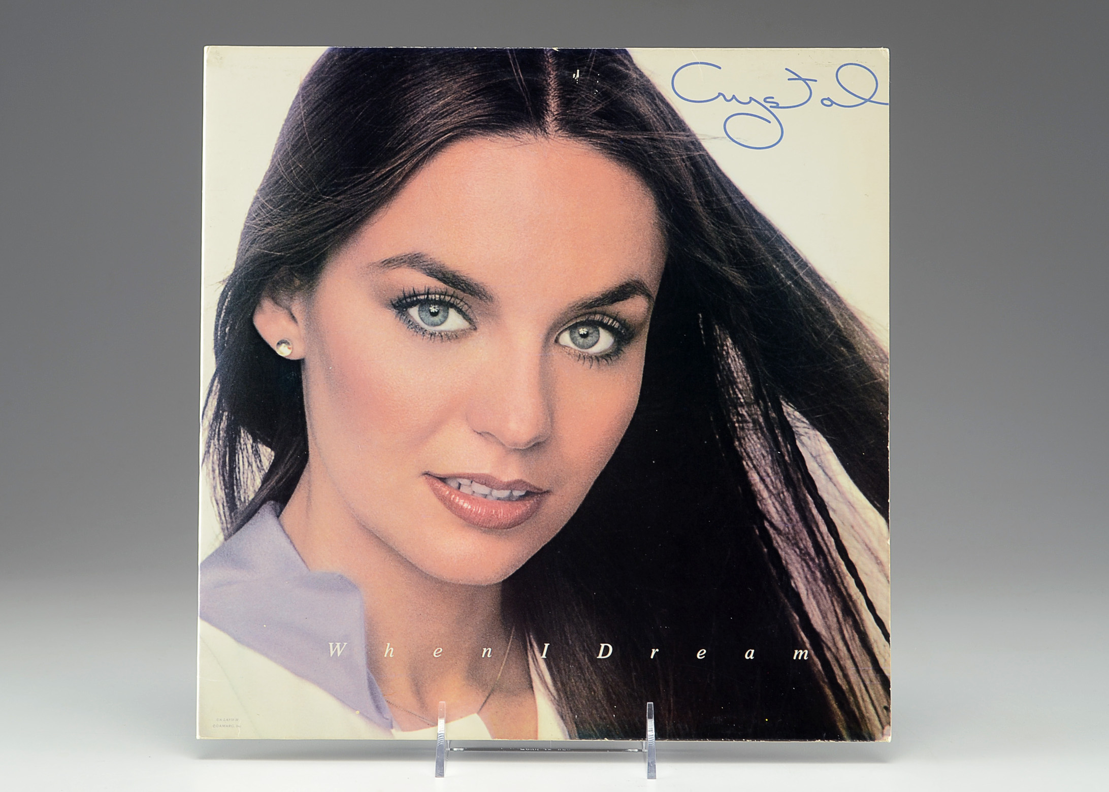 Autographed Crystal Gayle When I Dream Album Cover