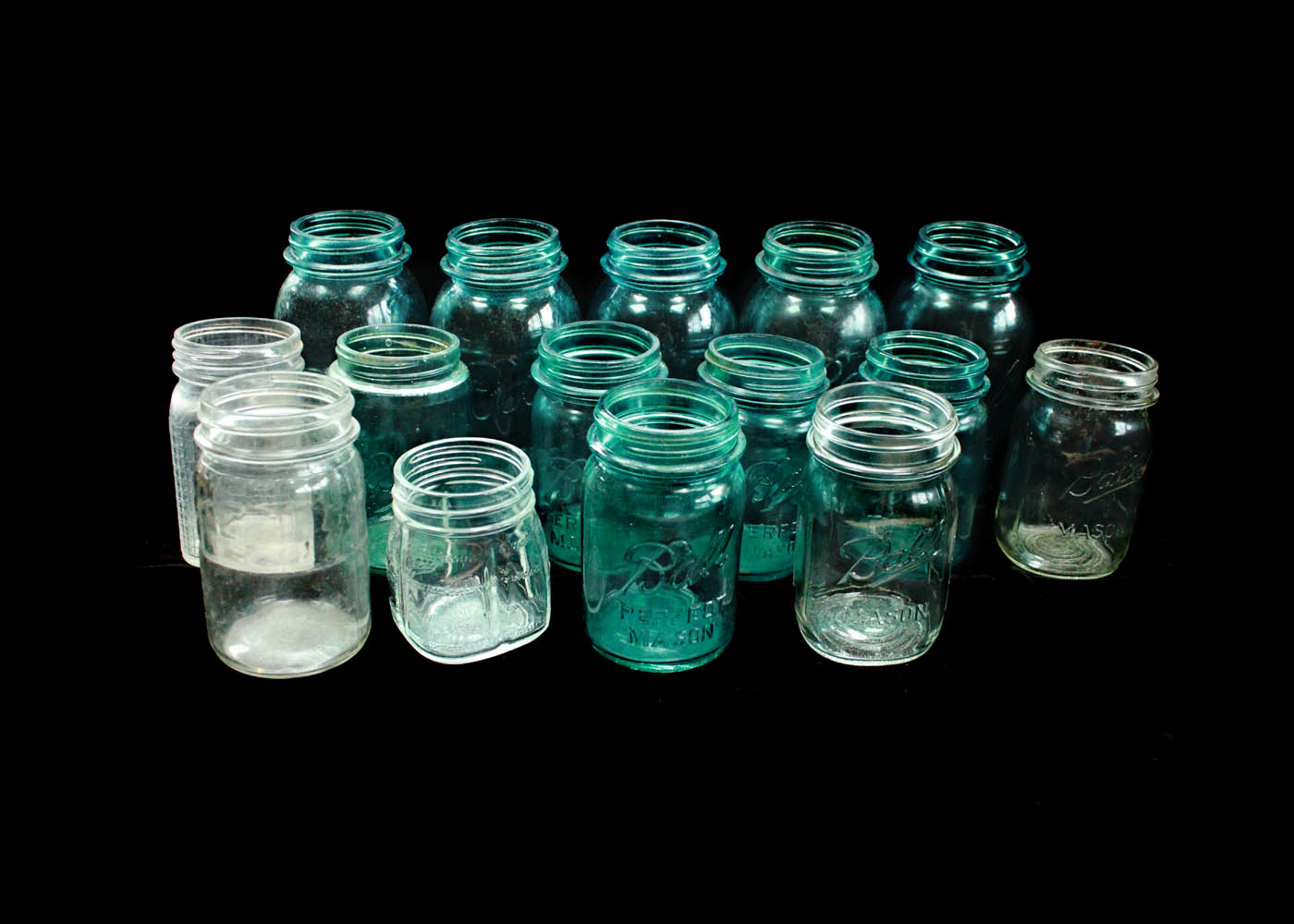 Vintage Ball and Assorted Jar Collection