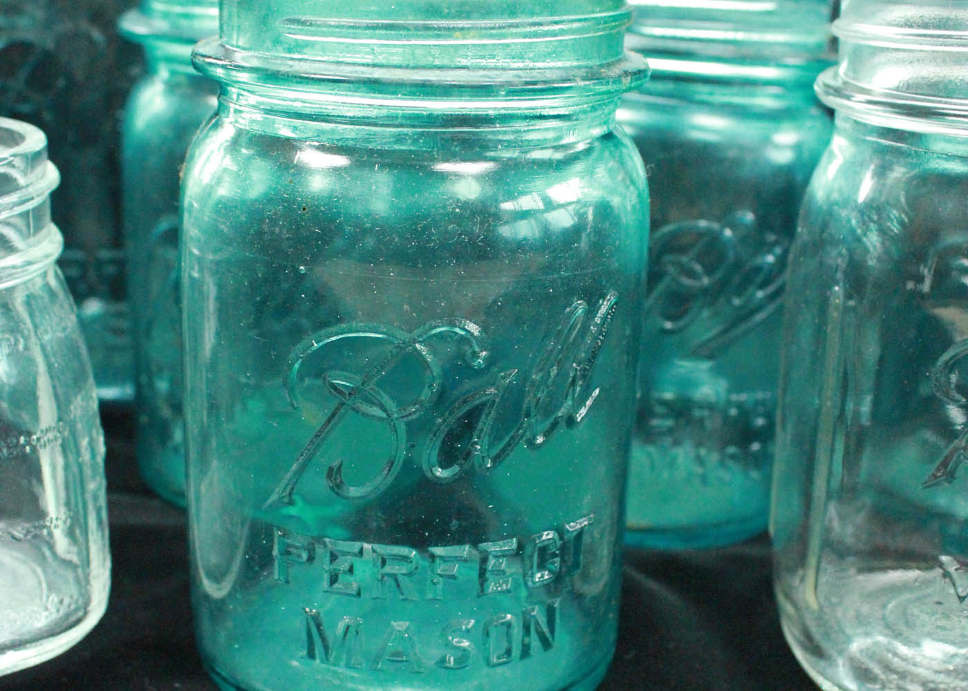 Vintage Ball and Assorted Jar Collection