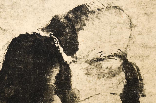 Liang Kai Reproduction of Splashed Ink Painting "The Immortal"