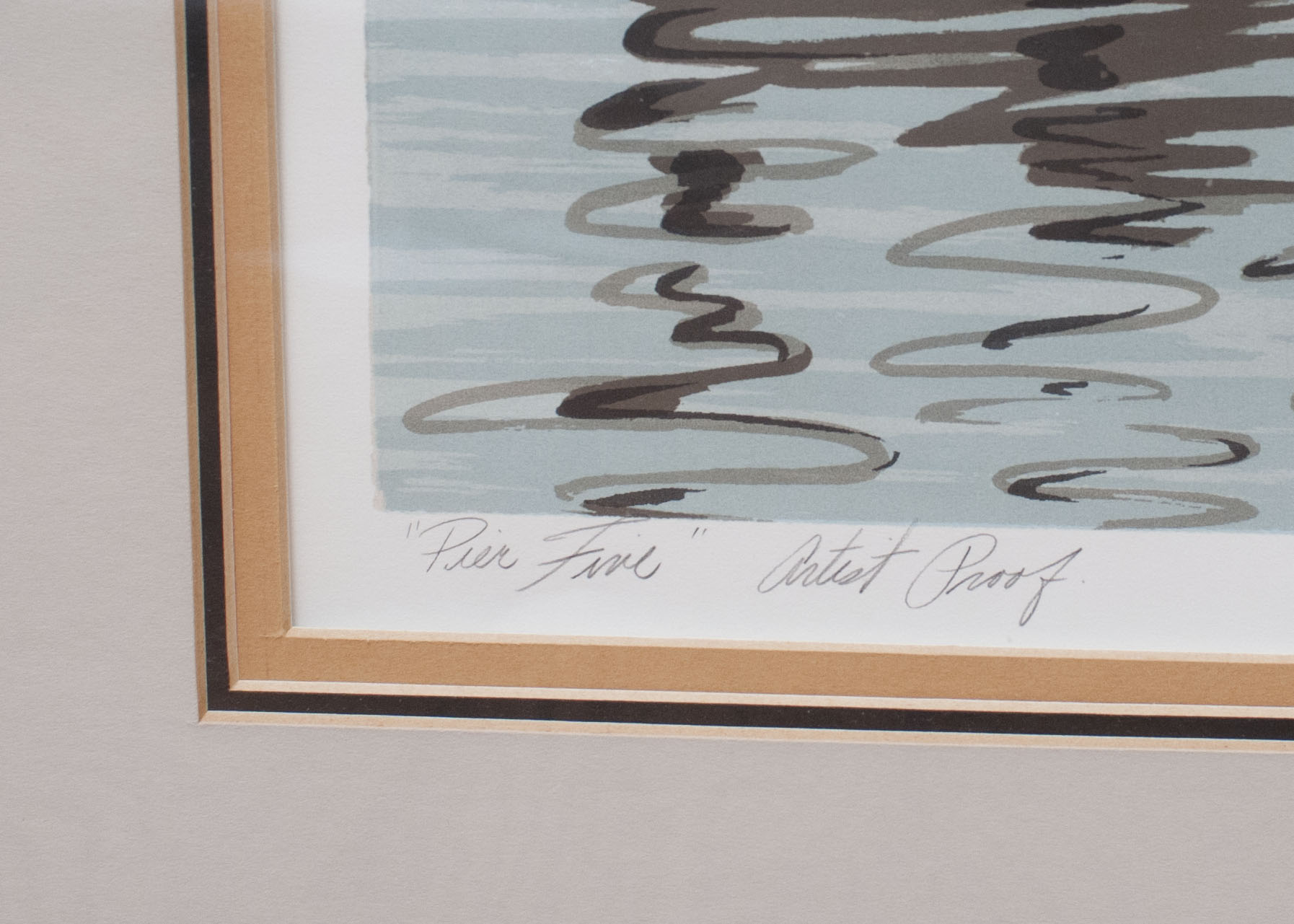 Clyde Burnette Artist Proof Serigraph "Pier Five"