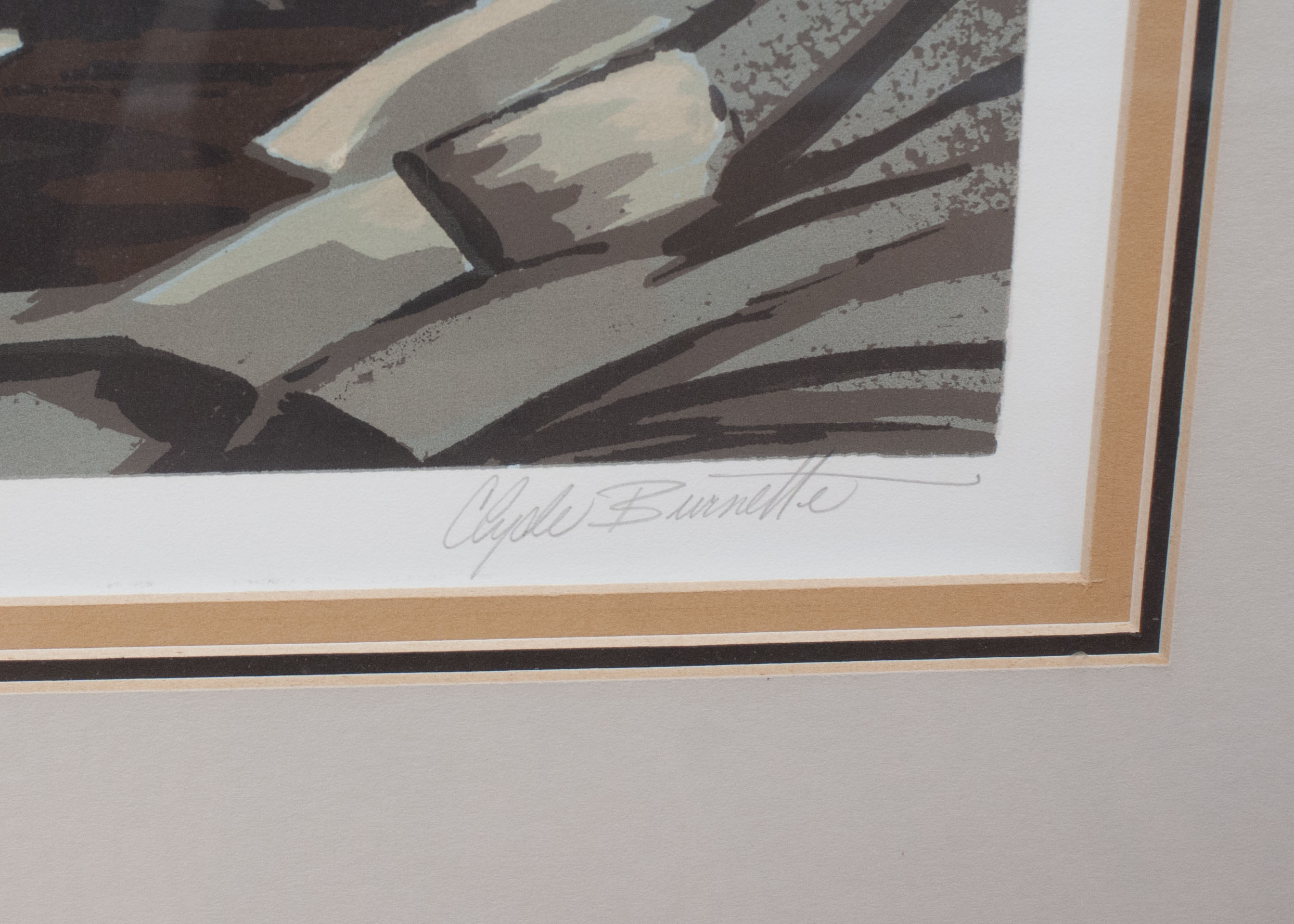 Clyde Burnette Artist Proof Serigraph "Pier Five"