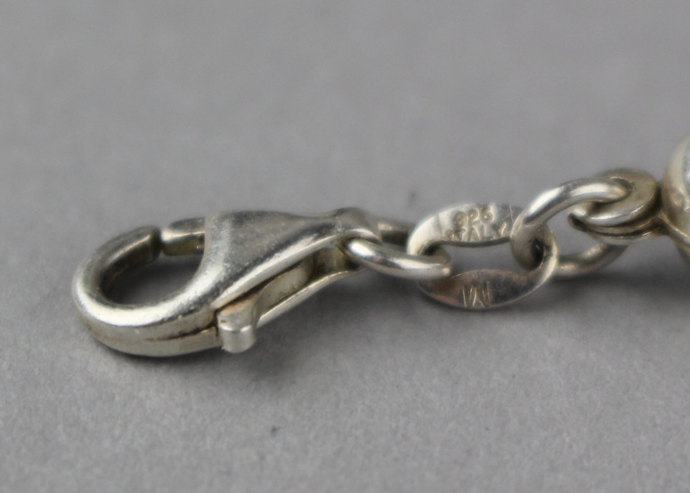 Sterling Harley Davidson Ring and Sterling Beaded Bracelet