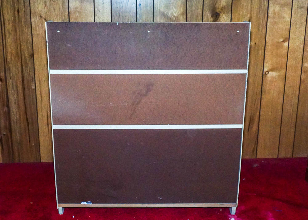 Vintage Child's Toy Box Bookcase, Books and Blocks