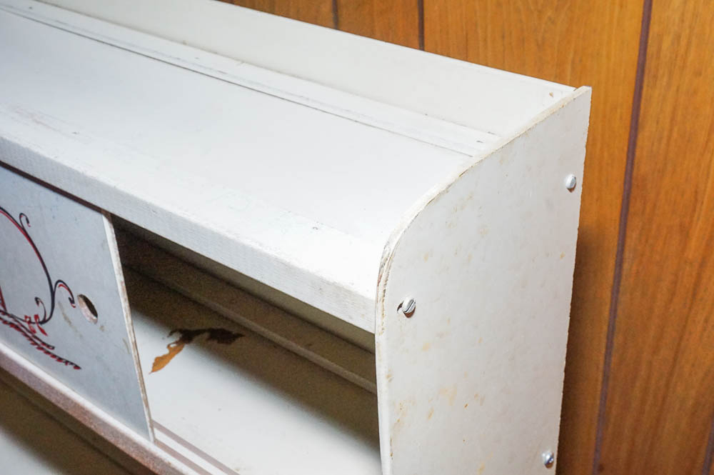 Vintage Child's Toy Box Bookcase, Books and Blocks