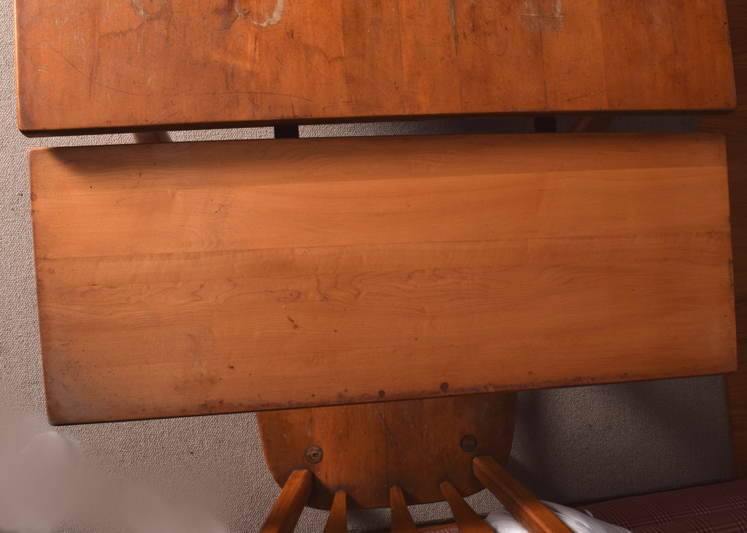 Maple Draw-Leaf Dining Table and Chairs