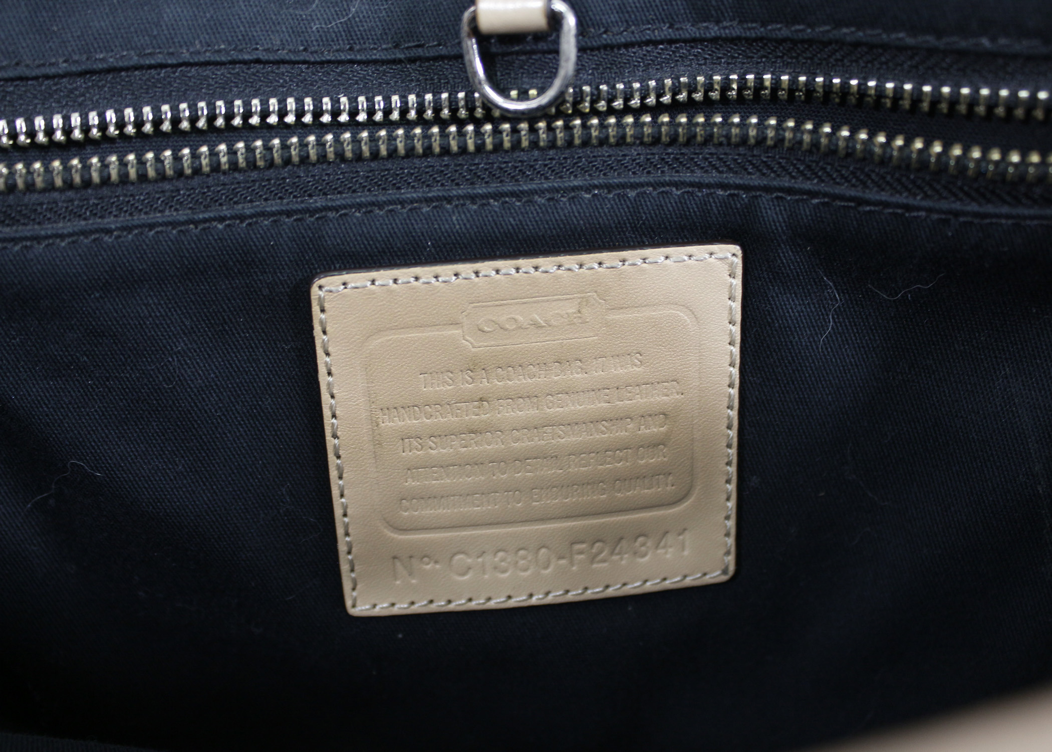 Coach Park Metro Leather Tote Handbag