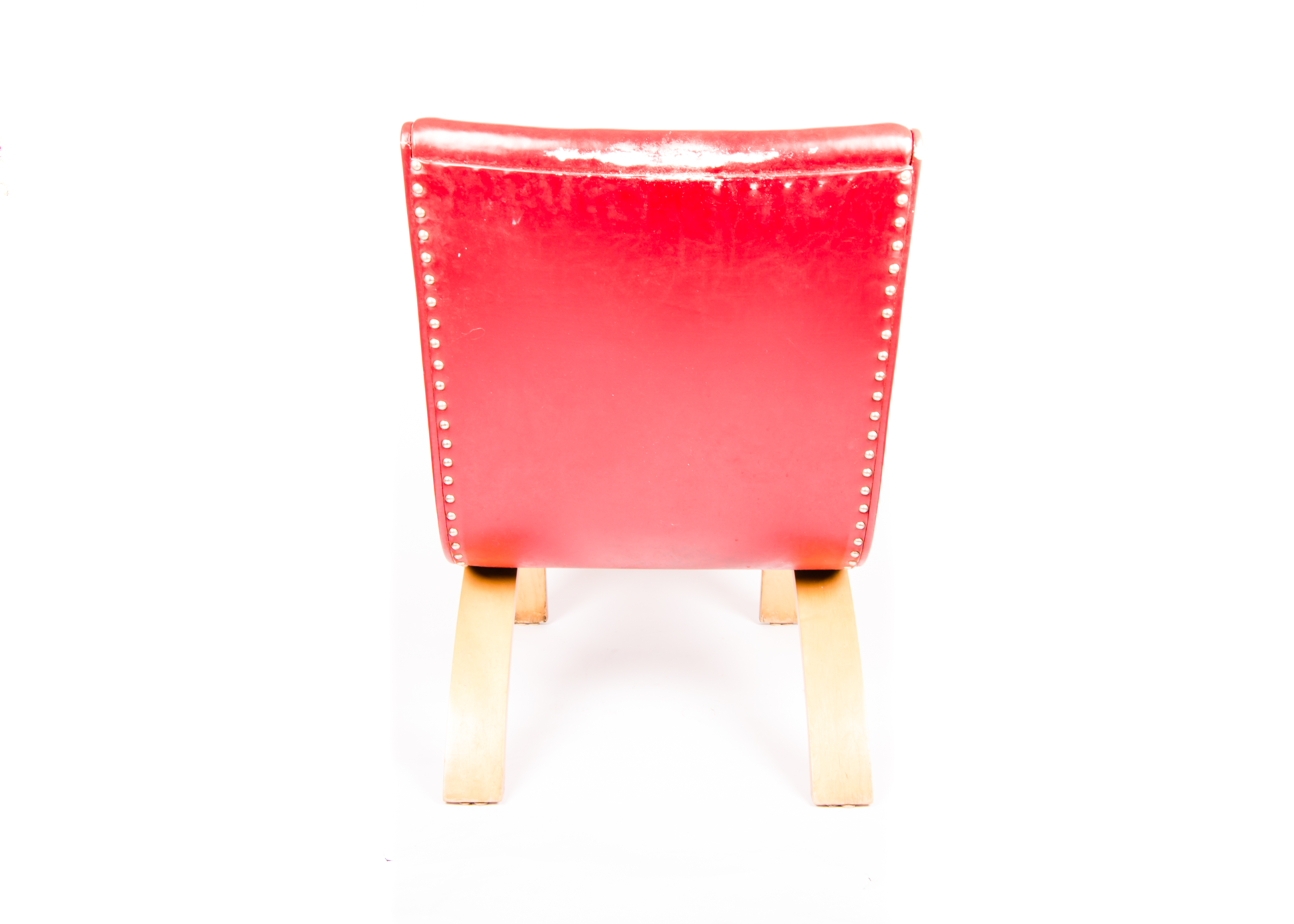 Red Vinyl Modern Chair I