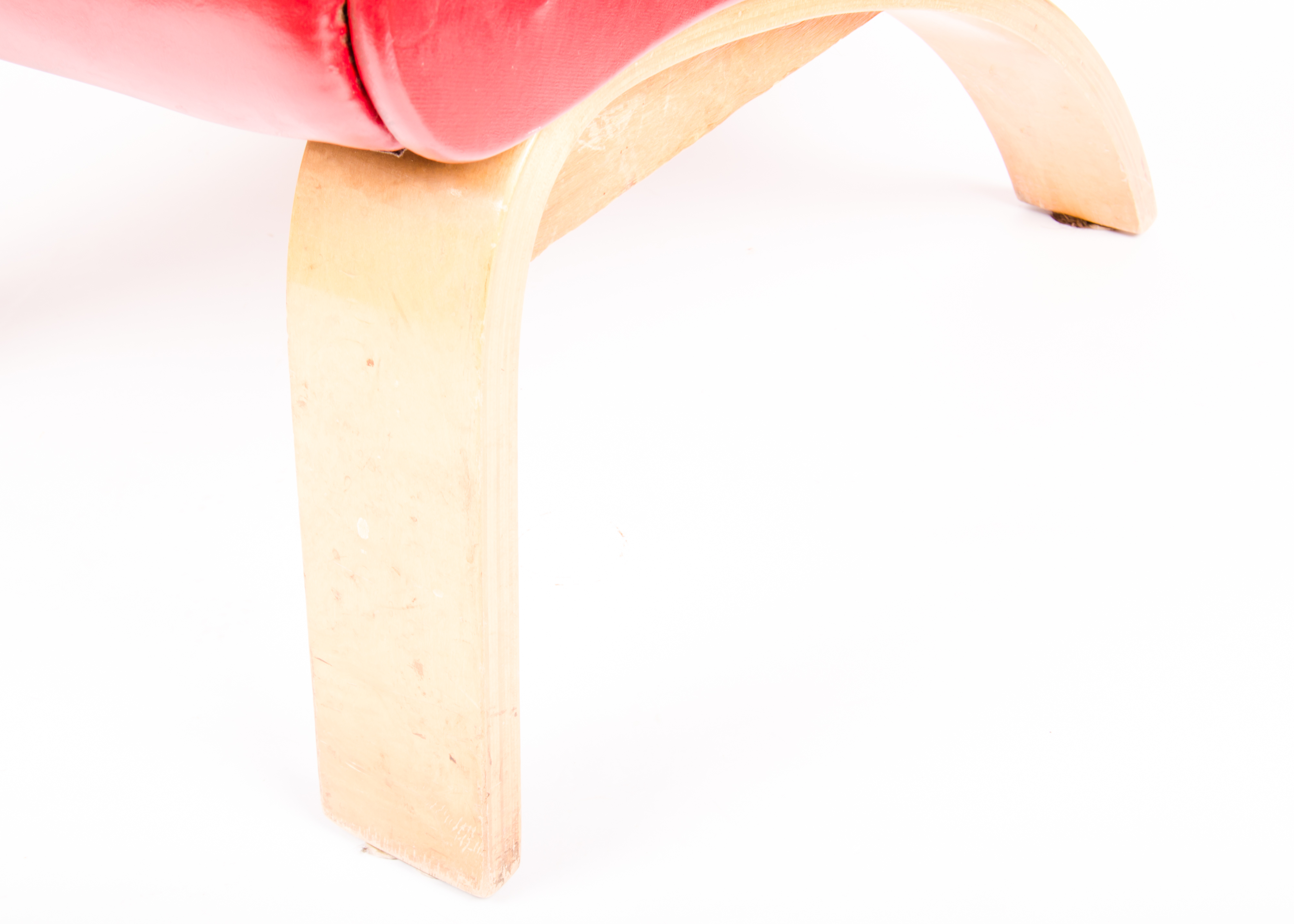 Red Vinyl Modern Chair II