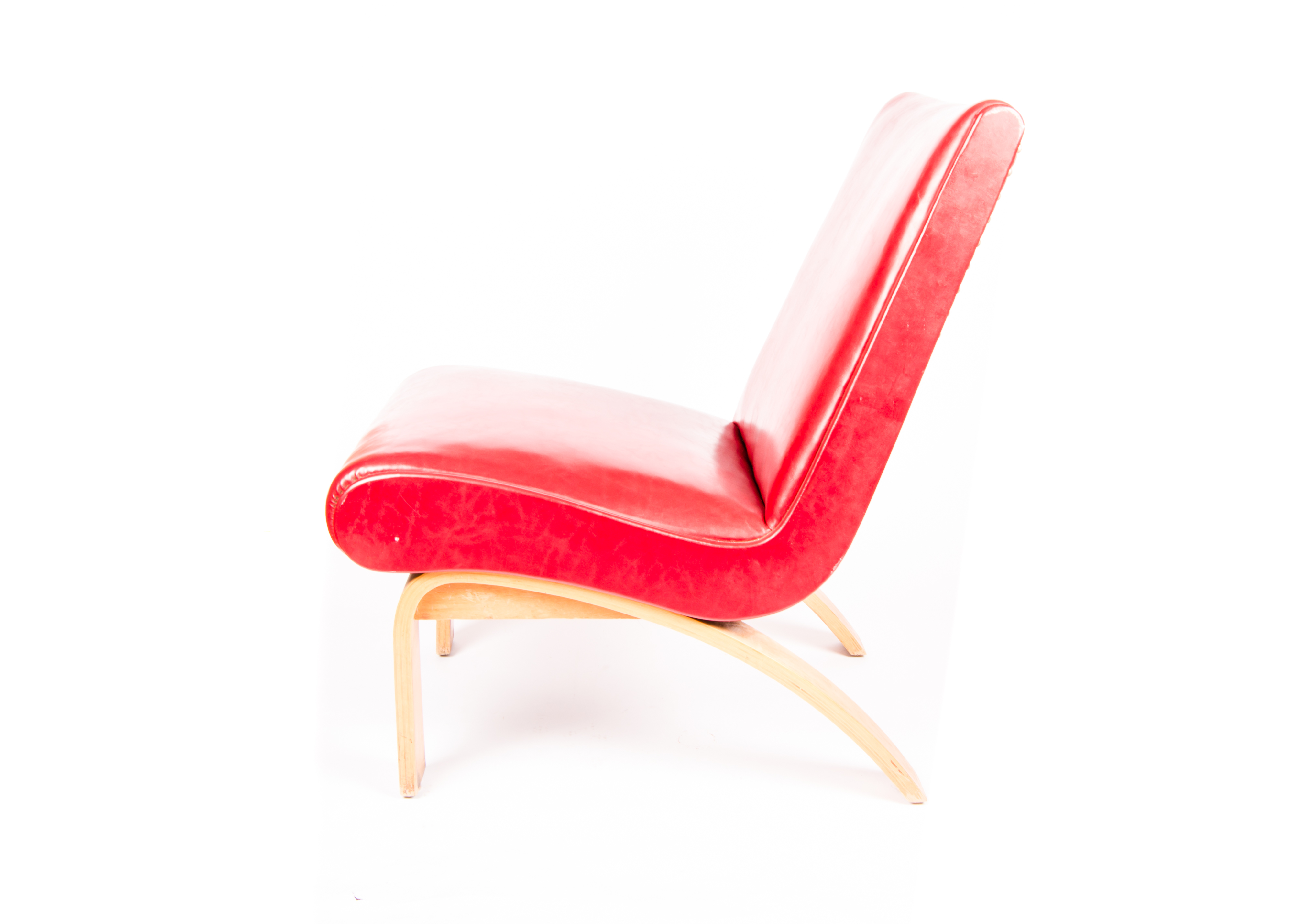 Red Vinyl Modern Chair II